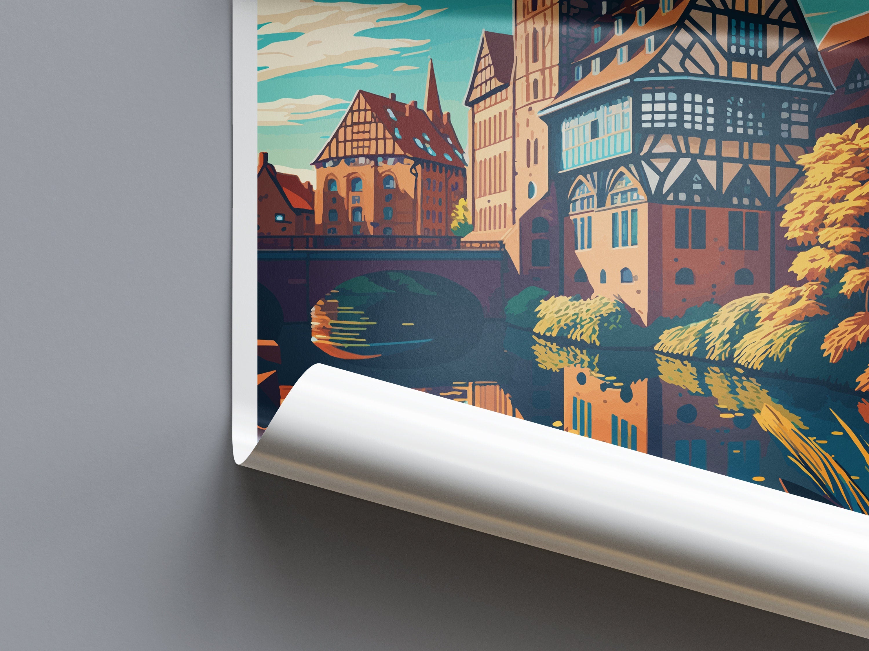 Nuremberg Travel Print