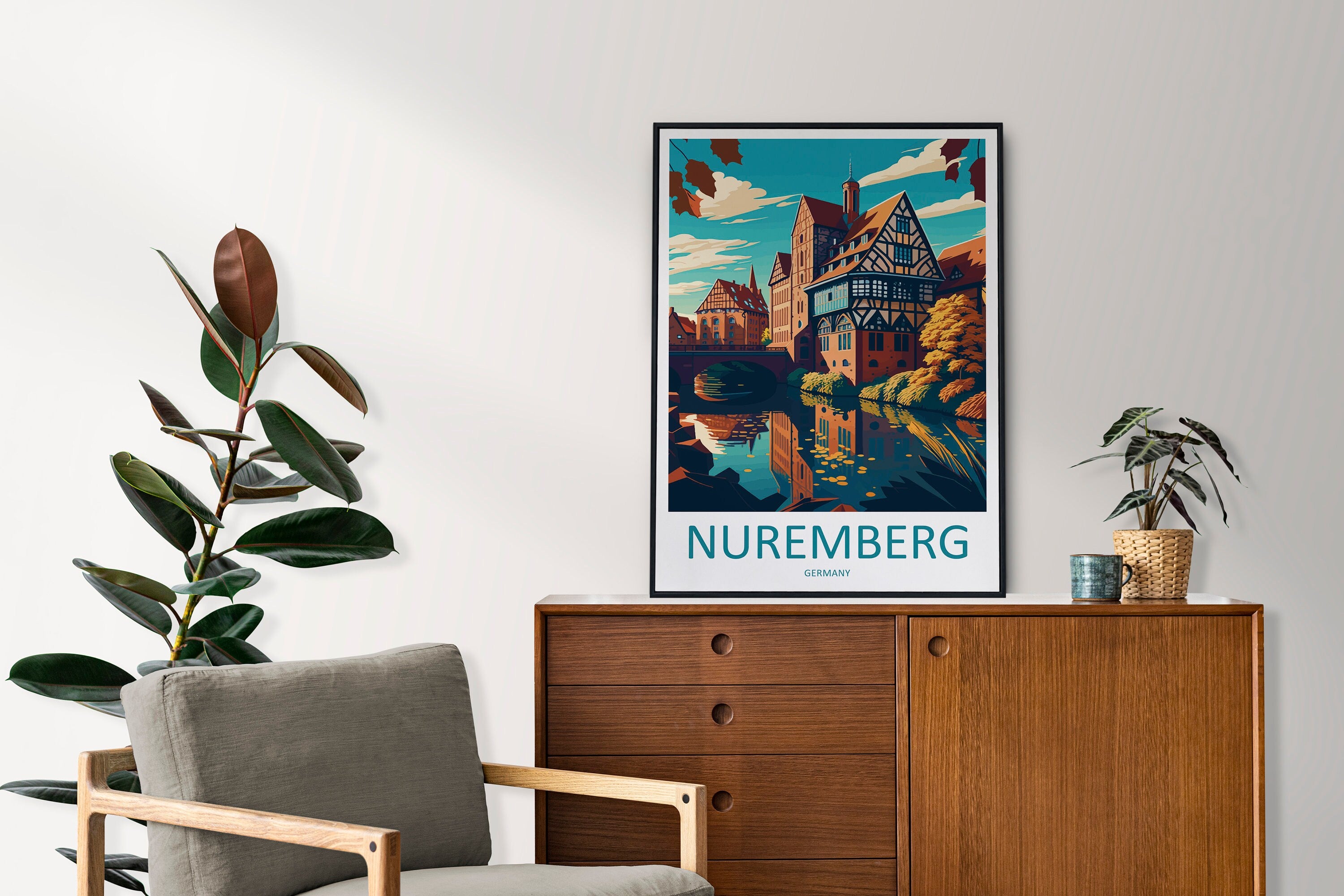 Nuremberg Travel Print