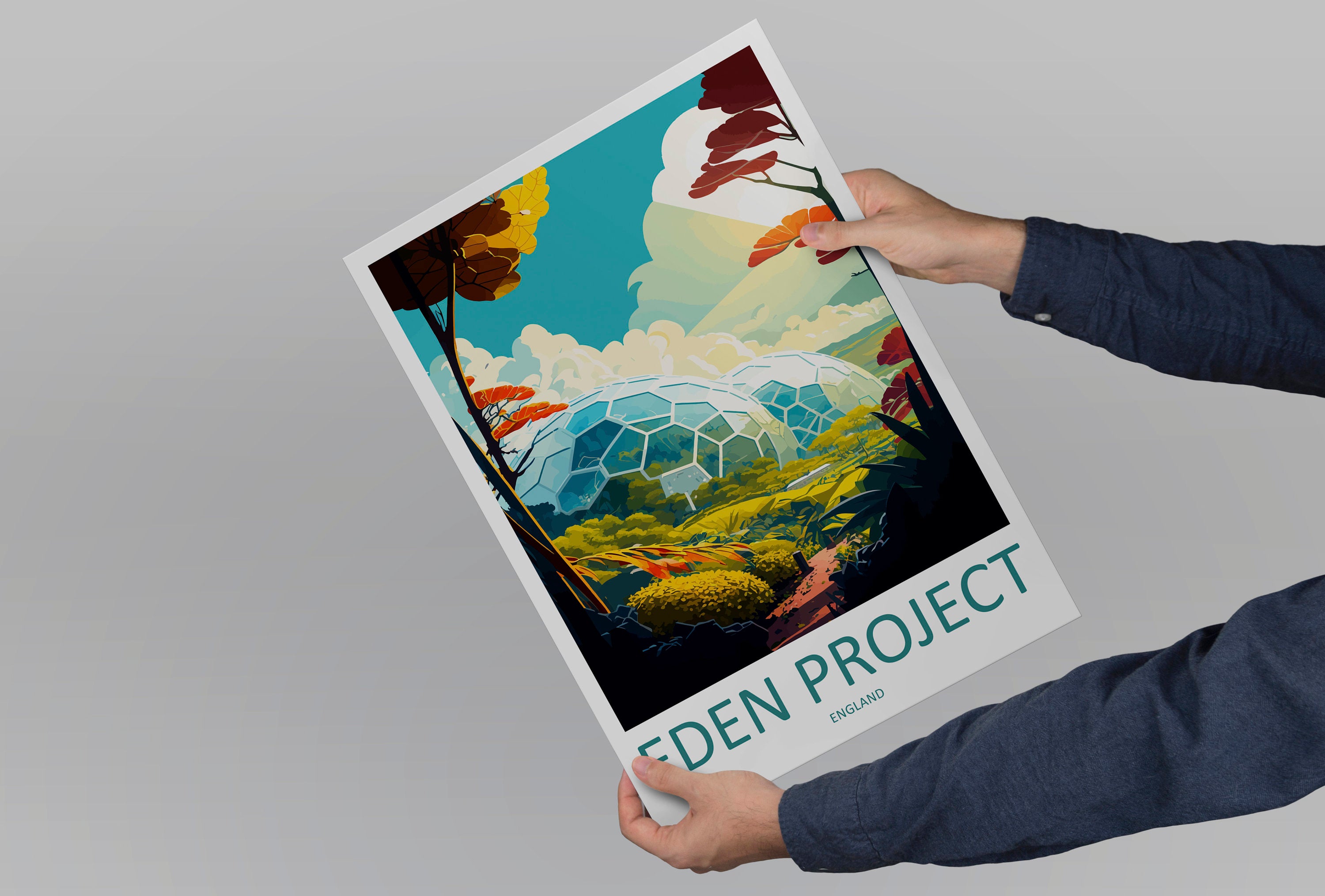 Eden Project Travel Print