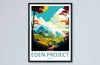 Eden Project Travel Print