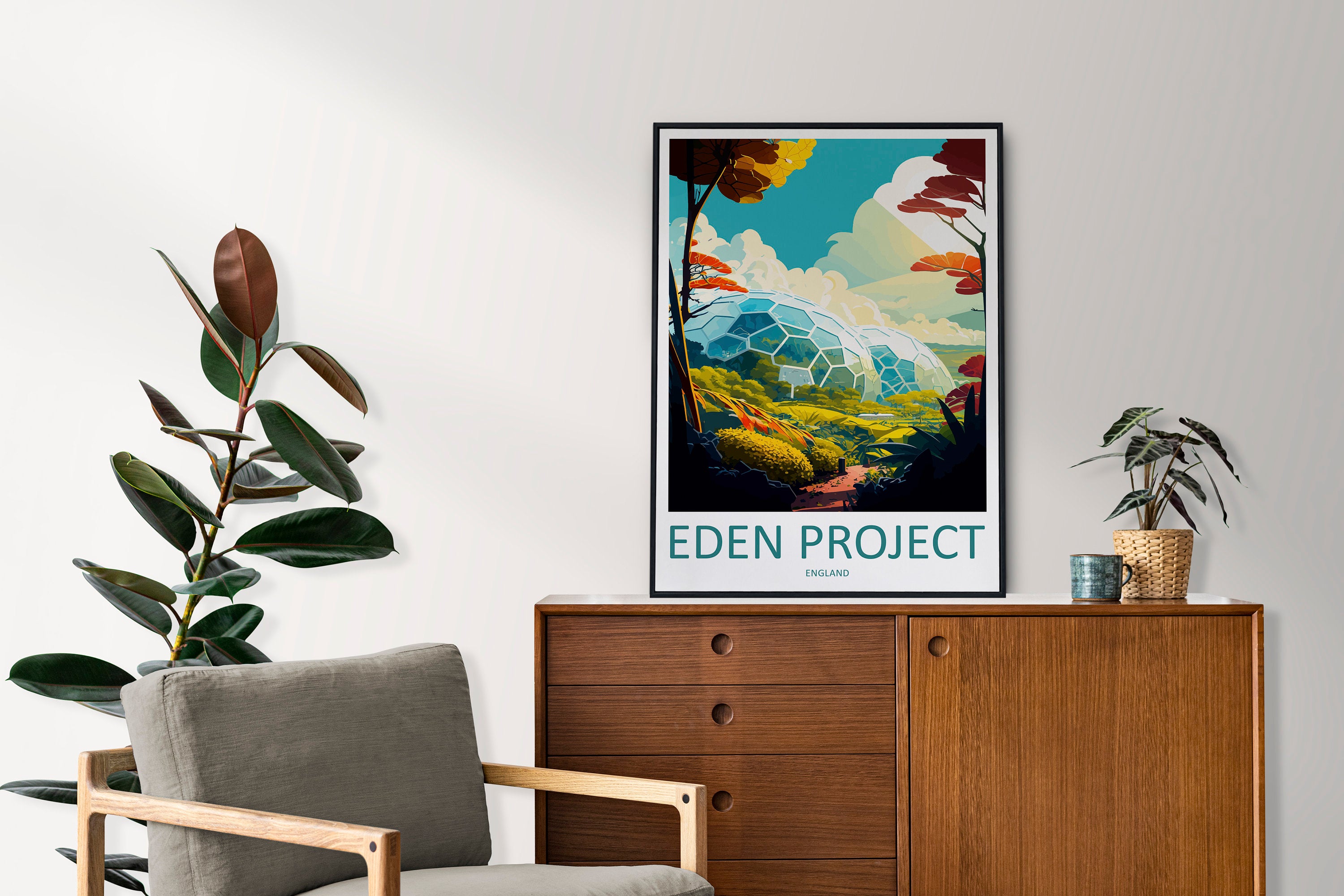 Eden Project Travel Print