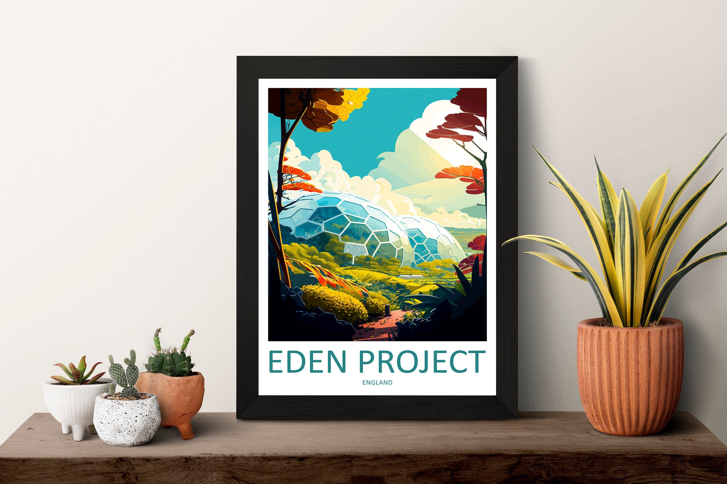 Eden Project Travel Print