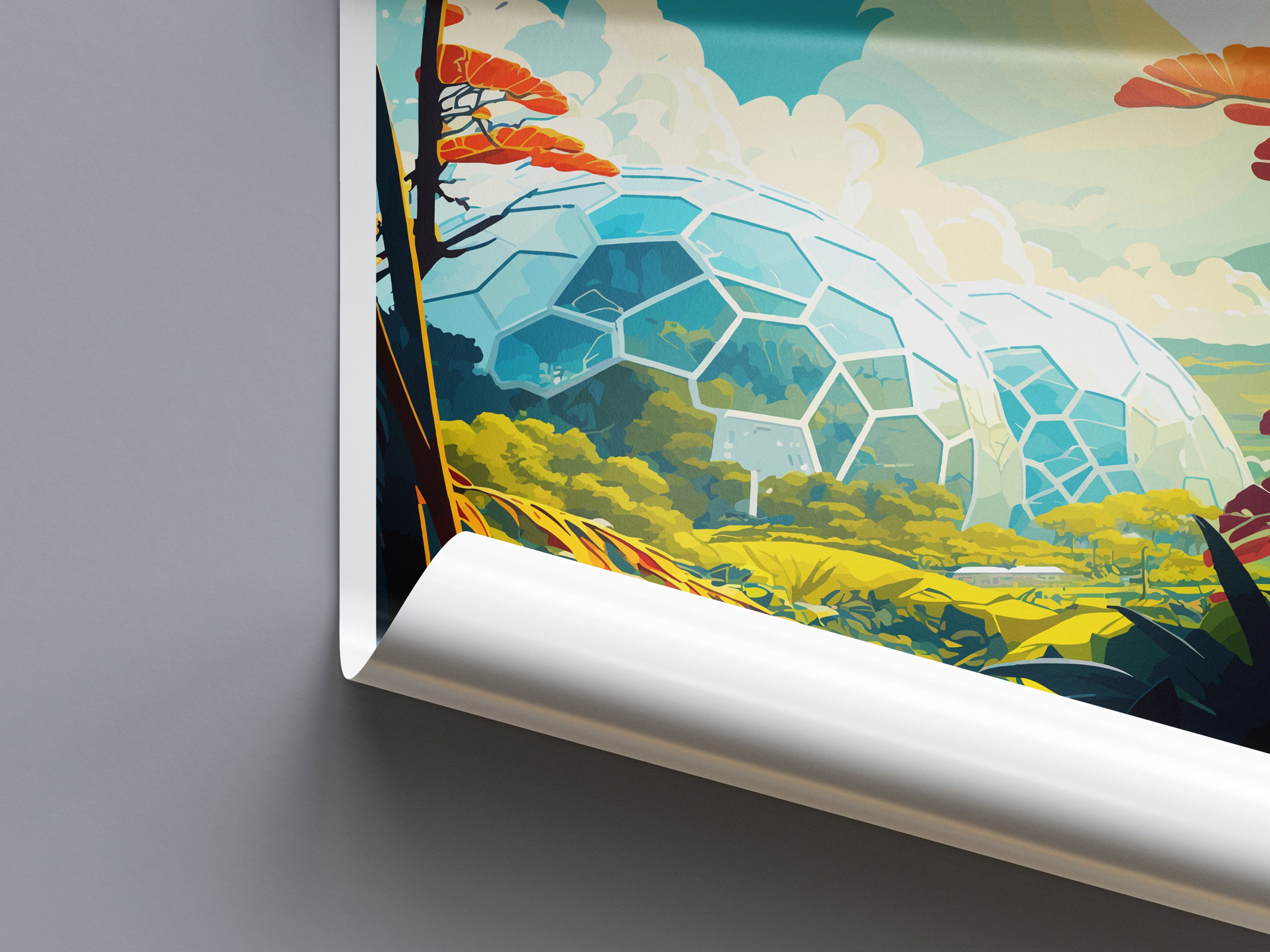 Eden Project Travel Print