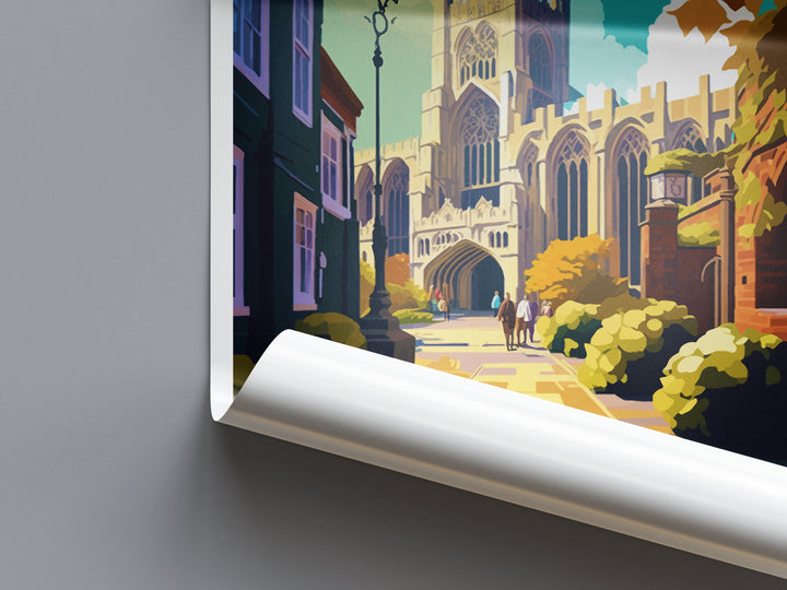 Canterbury Travel Print Wall Art Canterbury Wall Hanging Home Décor Canterbury Gift Art Lovers Art Lover Gift Canterbury Travel Art Gift