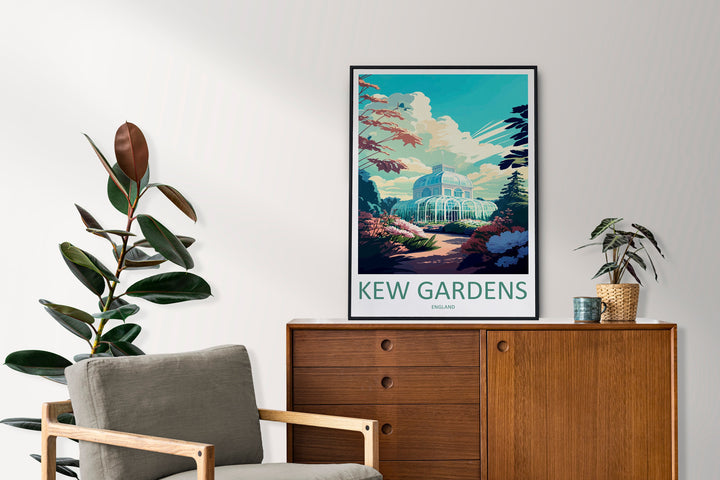 Kew Gardens Travel Print Wall Art Kew Gardens Wall Hanging Home Décor Kew Gardens Gift Art Lovers England Art Lover Gift Kew Gardens Artwork