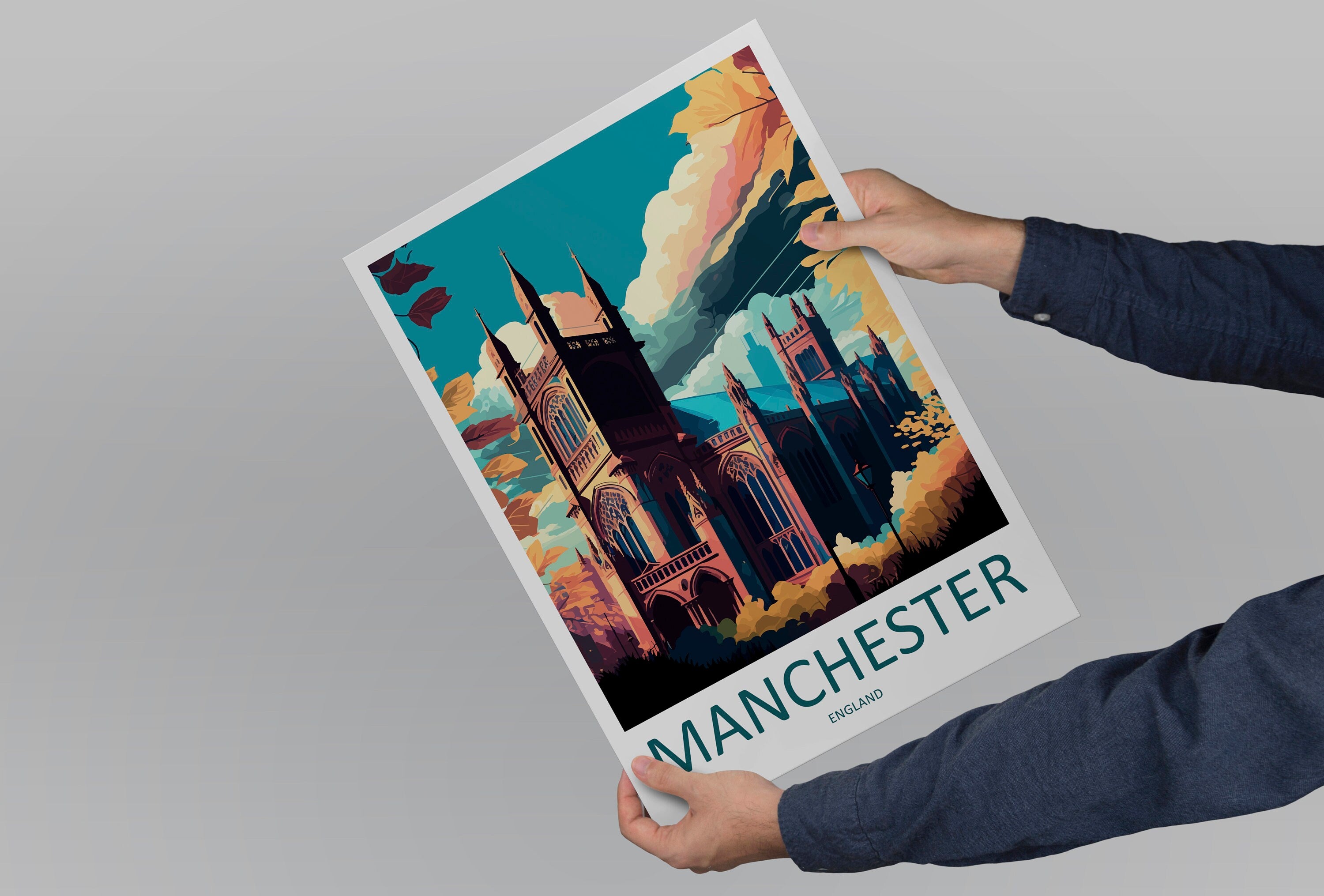 Manchester Travel Print