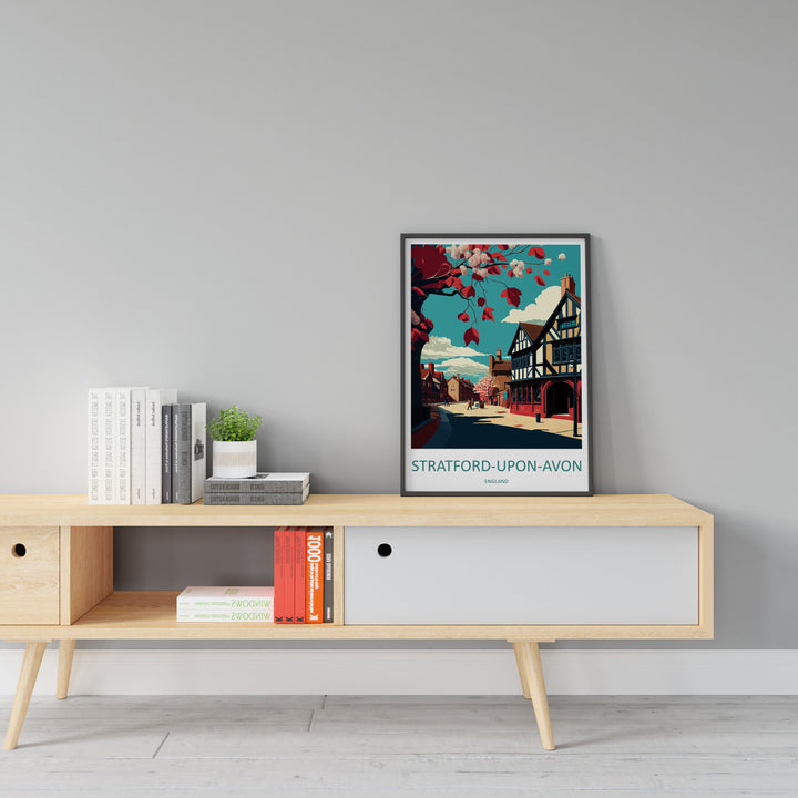 Stratford-upon-avon Travel Print Wall Art Stratford-upon-avon Wall Hanging Home Décor Stratford-upon-avon Gift Art Lovers England Art Lover