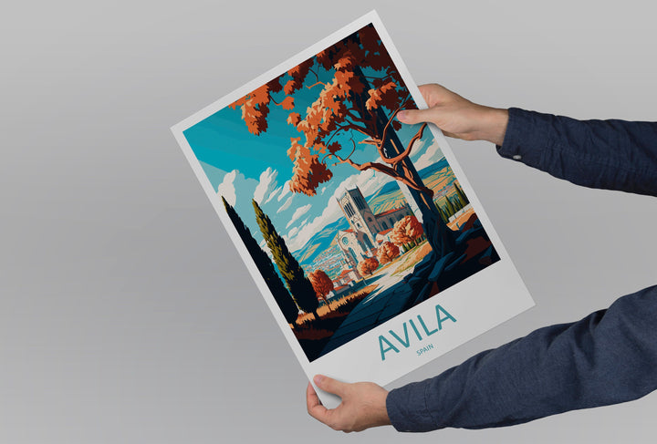 Avila Travel Print Wall Art Avila Wall Hanging Home Décor Avila Gift Art Lovers Spain Art Lover Gift Avila Wall Décor Avila Spain Poster Art