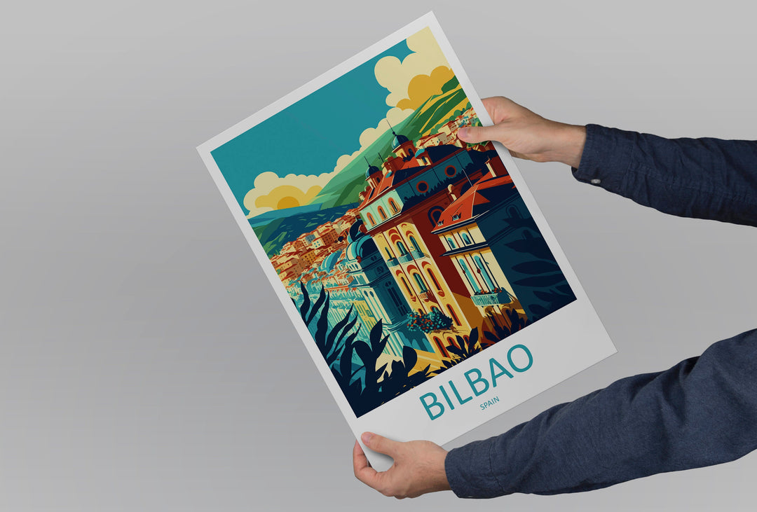 Bilbao Travel Print Wall Art Bilbao Wall Hanging Home Décor Bilbao Gift Art Lovers Spain Art Lover Gift Bilbao Wall Décor Bilbao Spain Print