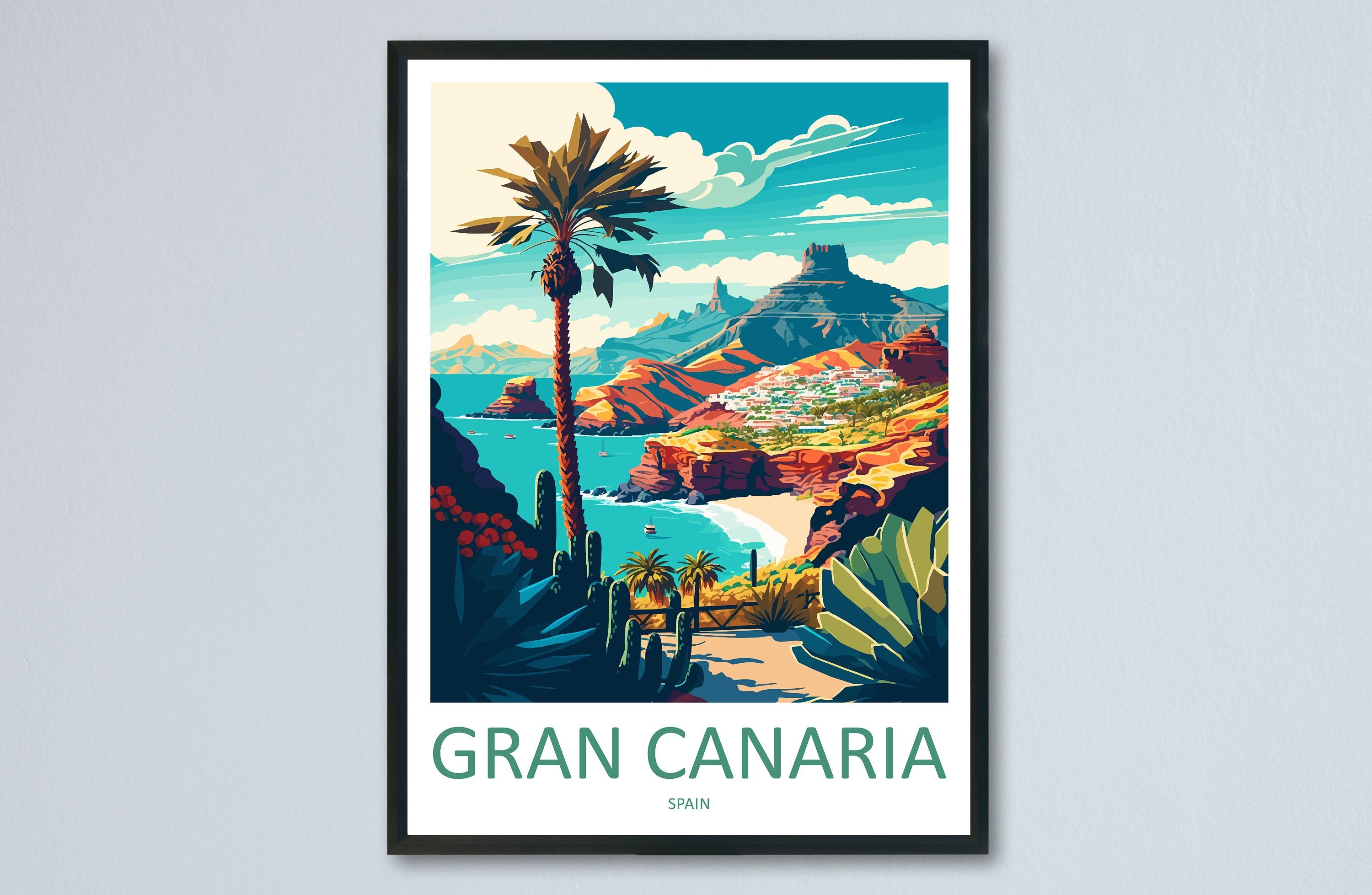 Gran Canaria Travel Print