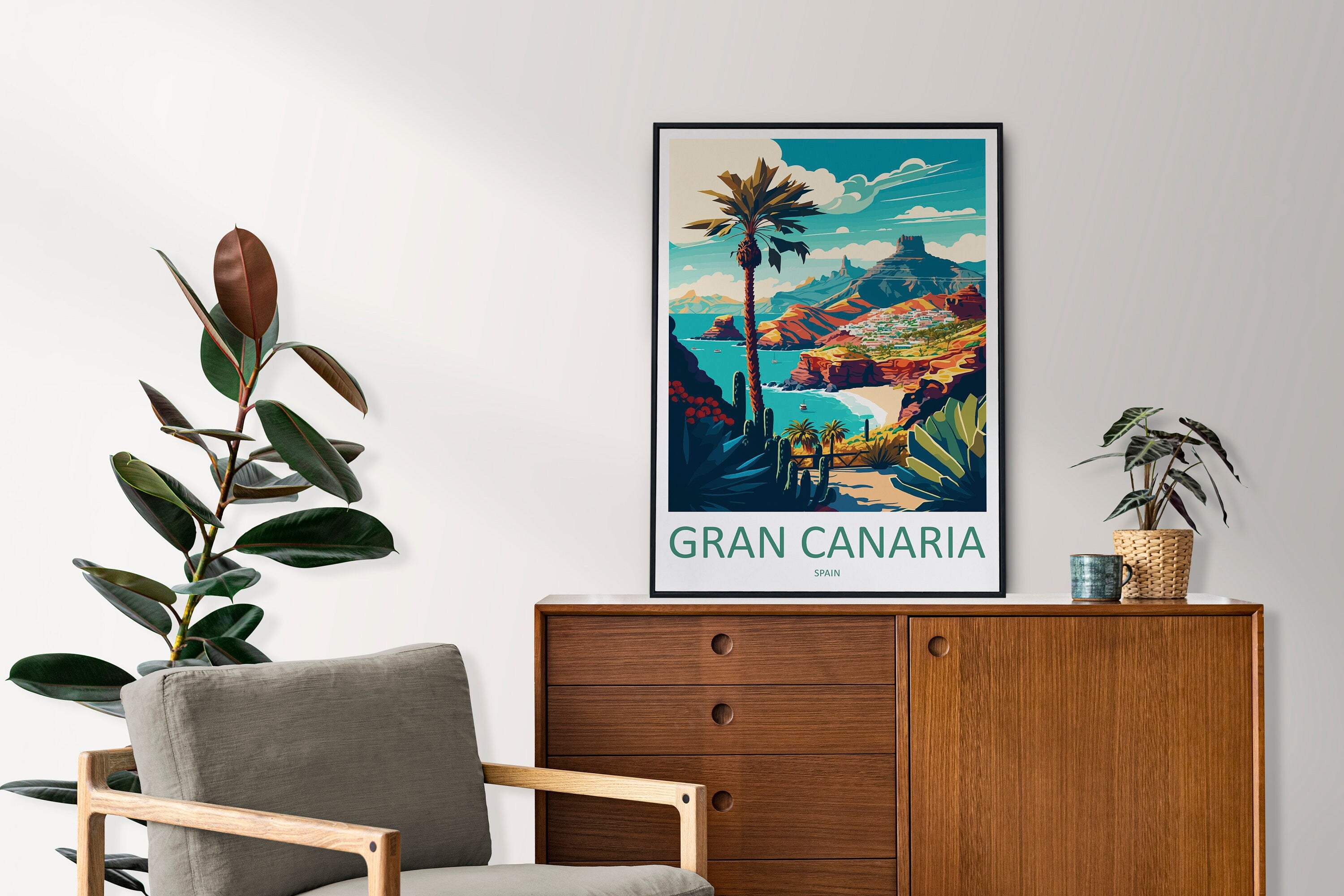 Gran Canaria Travel Print