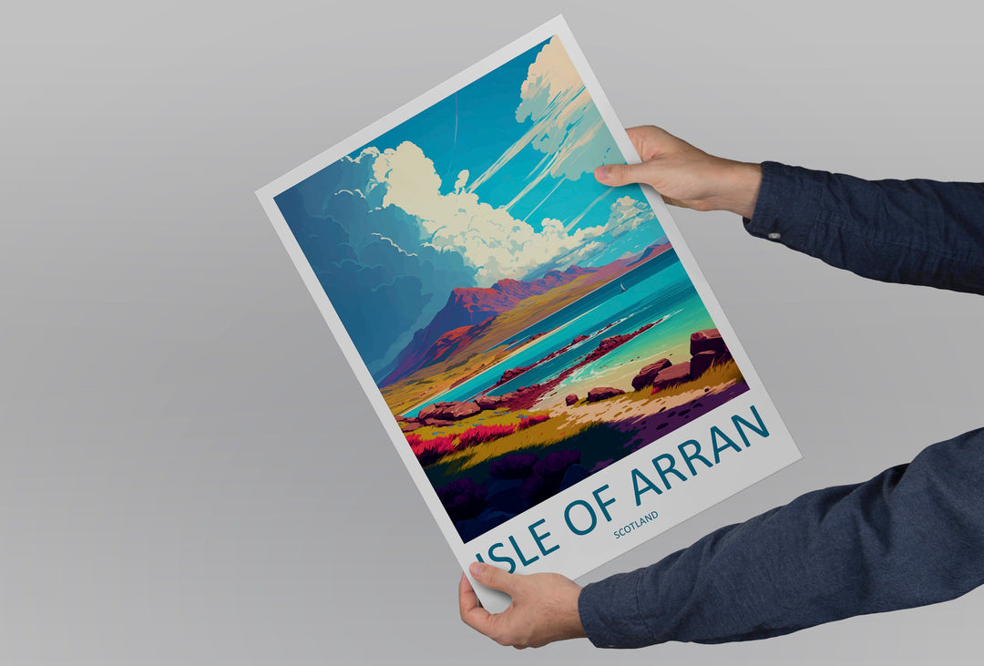 Isle Of Arran Travel Print Wall Art Isle Of Arran Wall Hanging Home Décor Isle Of Arran Gift Art Lovers Scotland Art Lover Gift Isle Poster