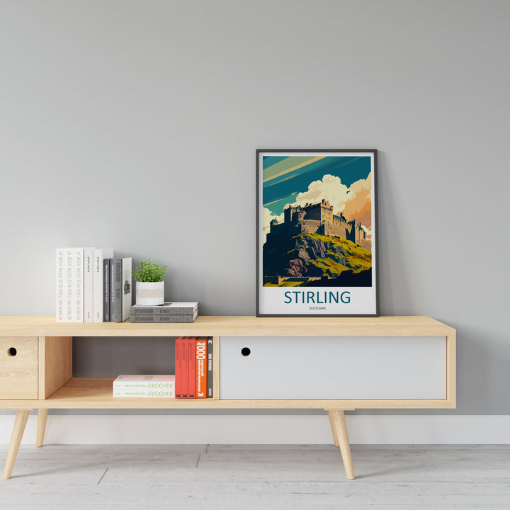 Stirling Travel Print Wall Art Stirling Wall Hanging Home Décor Stirling Gift Art Lovers Scotland Art Lover Gift Stirling Castle City Poster