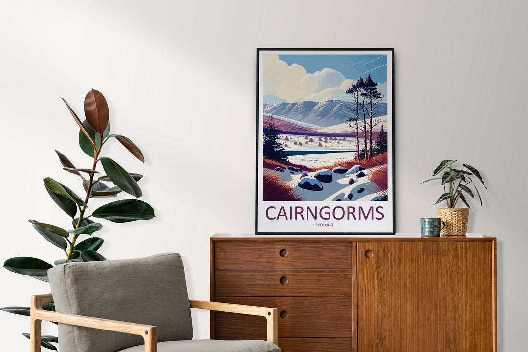 Cairngorms Travel Print Wall Art Cairngorms Wall Hanging Home Décor Cairngorms Gift Art Lovers Scotland Art Lover Gift Cairngorms Poster