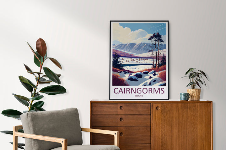 Cairngorms Travel Print Wall Art Cairngorms Wall Hanging Home Décor Cairngorms Gift Art Lovers Scotland Art Lover Gift Cairngorms Poster