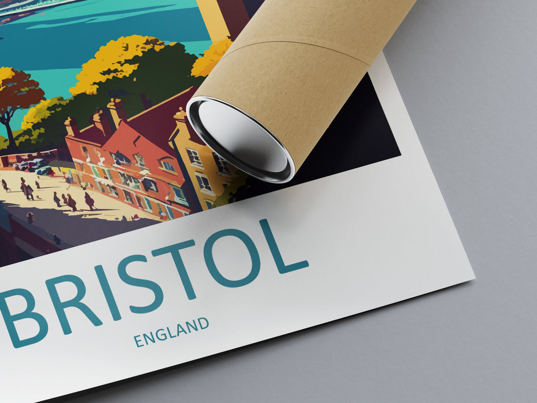 Bristol Travel Print Wall Art Bristol Wall Hanging Home Décor Bristol Gift Art Lovers England Art Lover Gift Bristol Bridge City Art Print