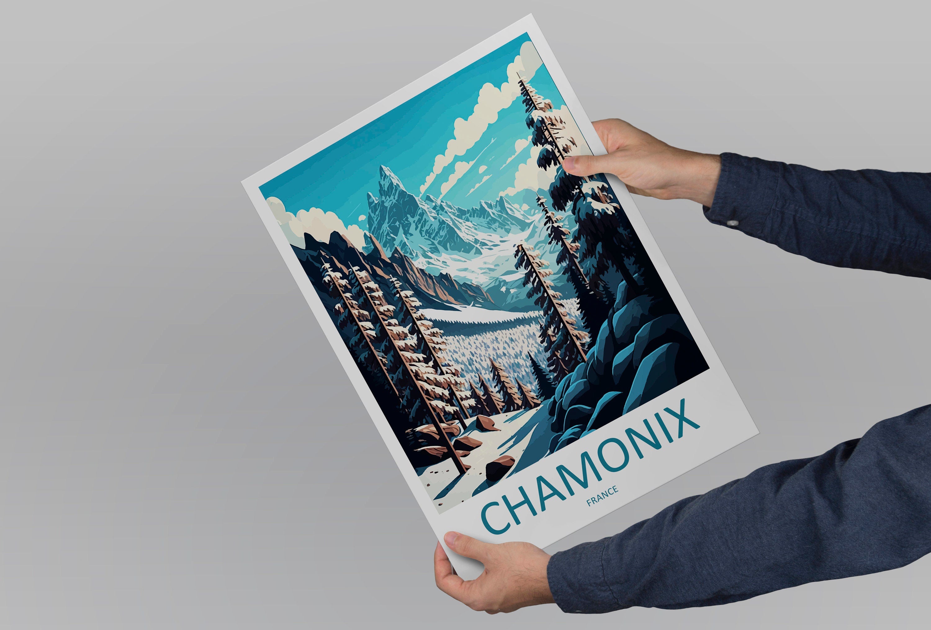 Chamonix Travel Print