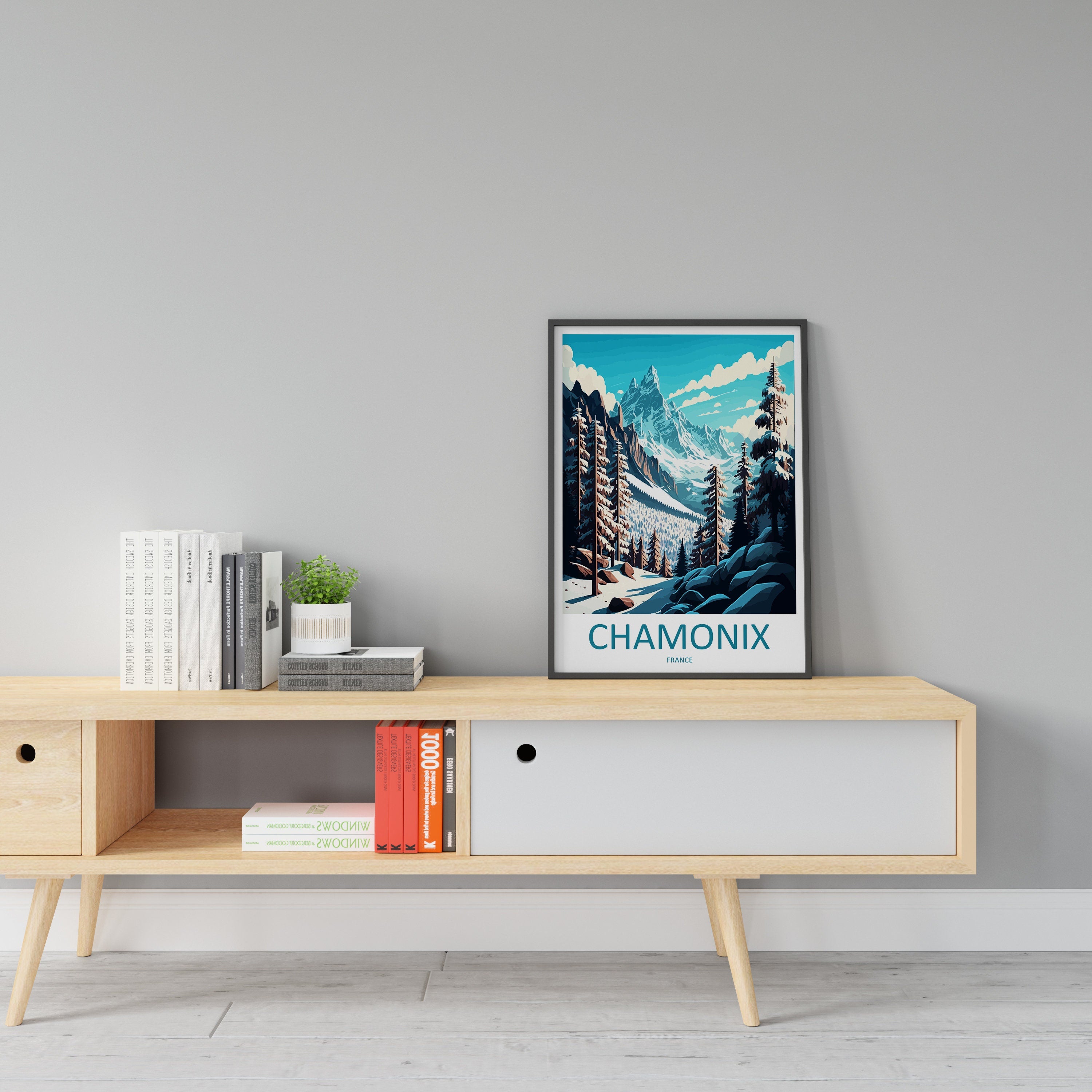 Chamonix Travel Print