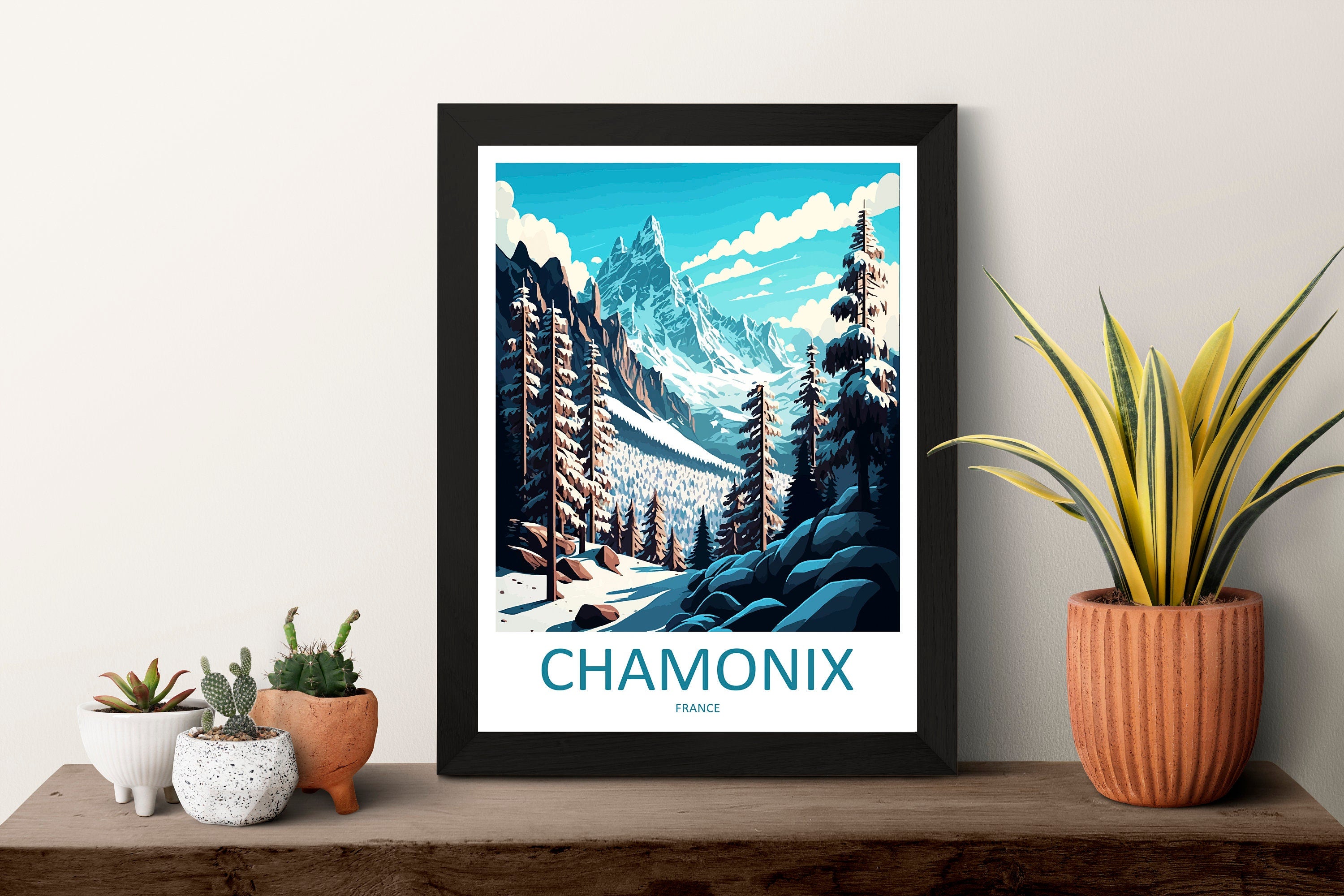 Chamonix Travel Print