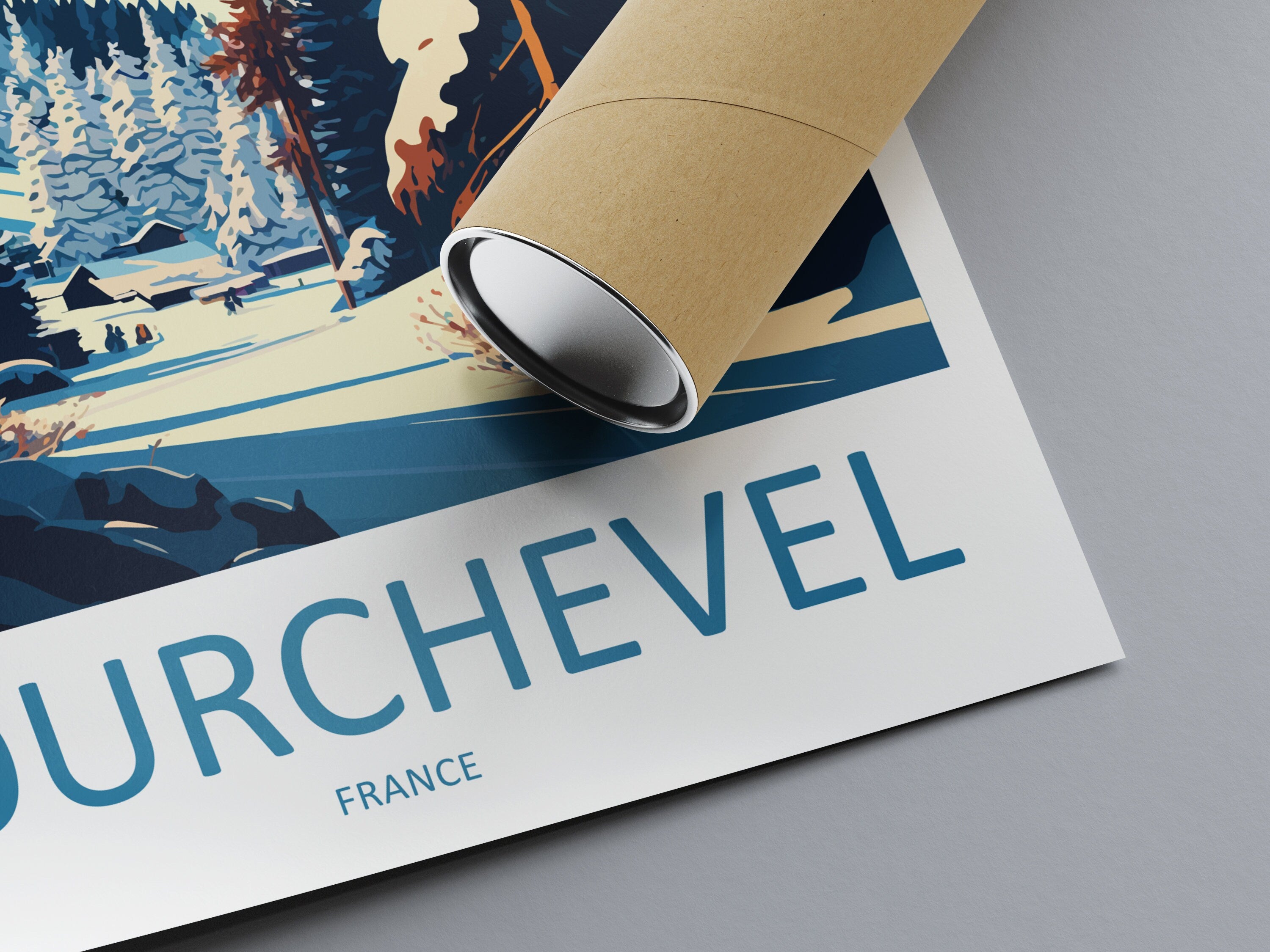 Courchevel Travel Print