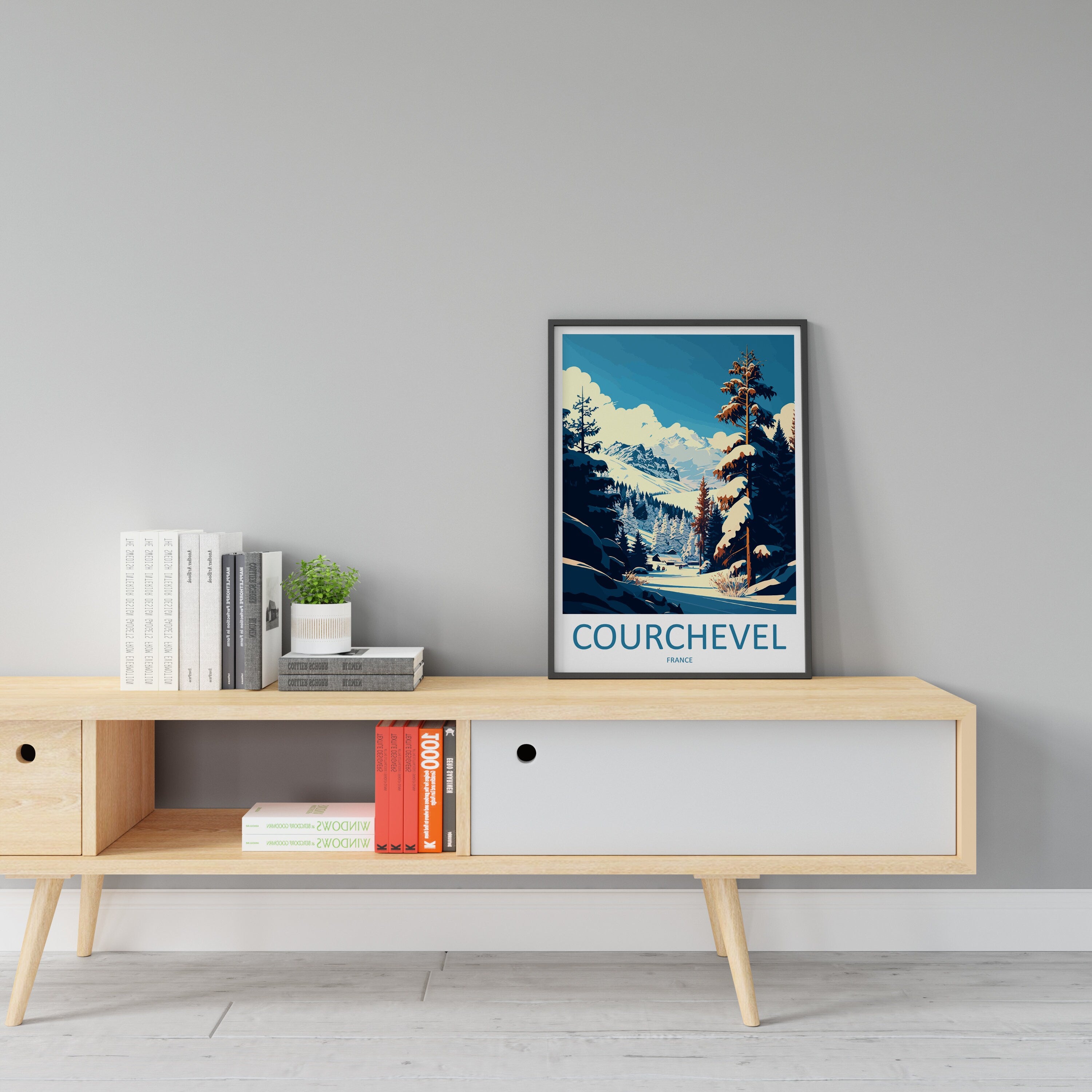 Courchevel Travel Print