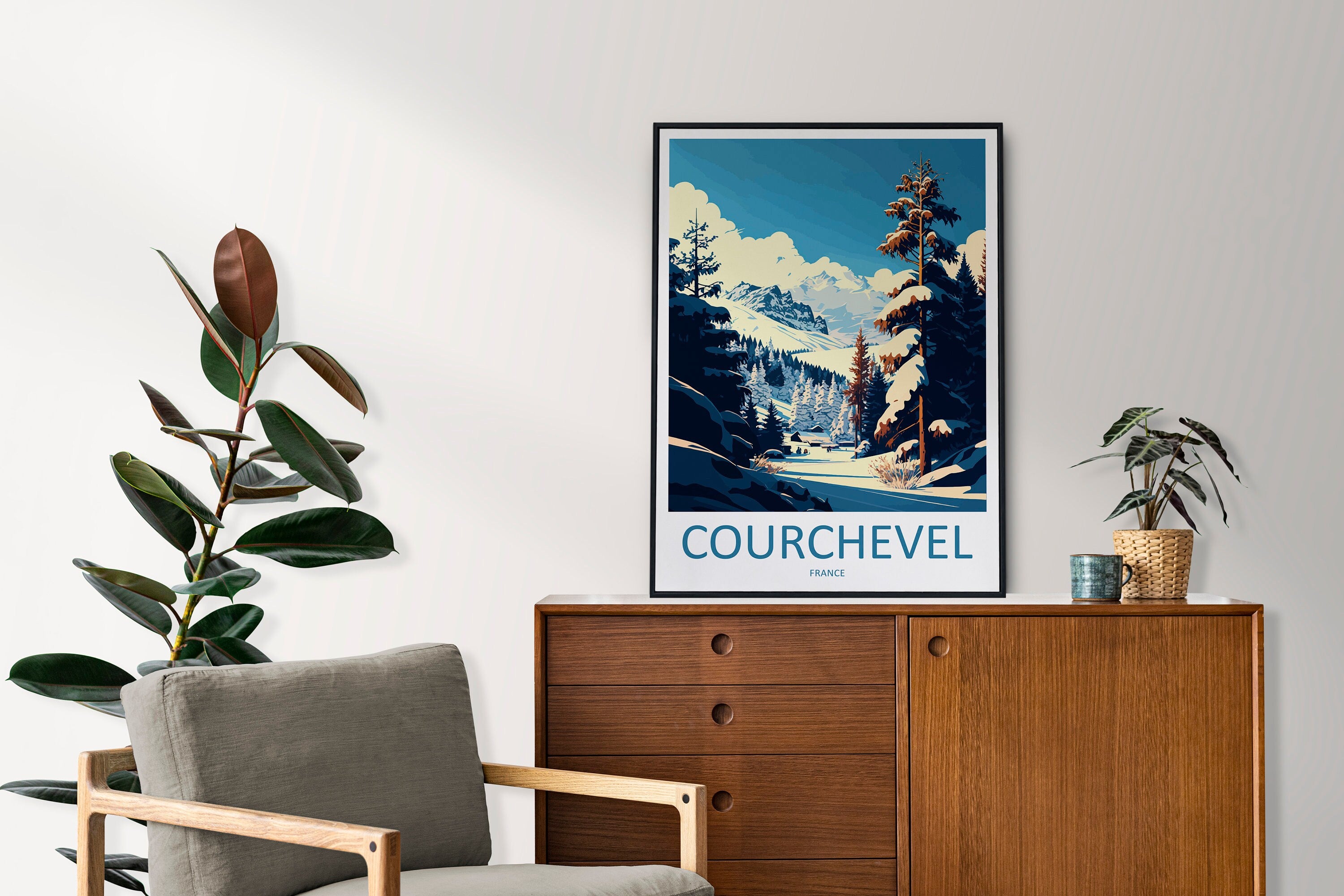 Courchevel Travel Print