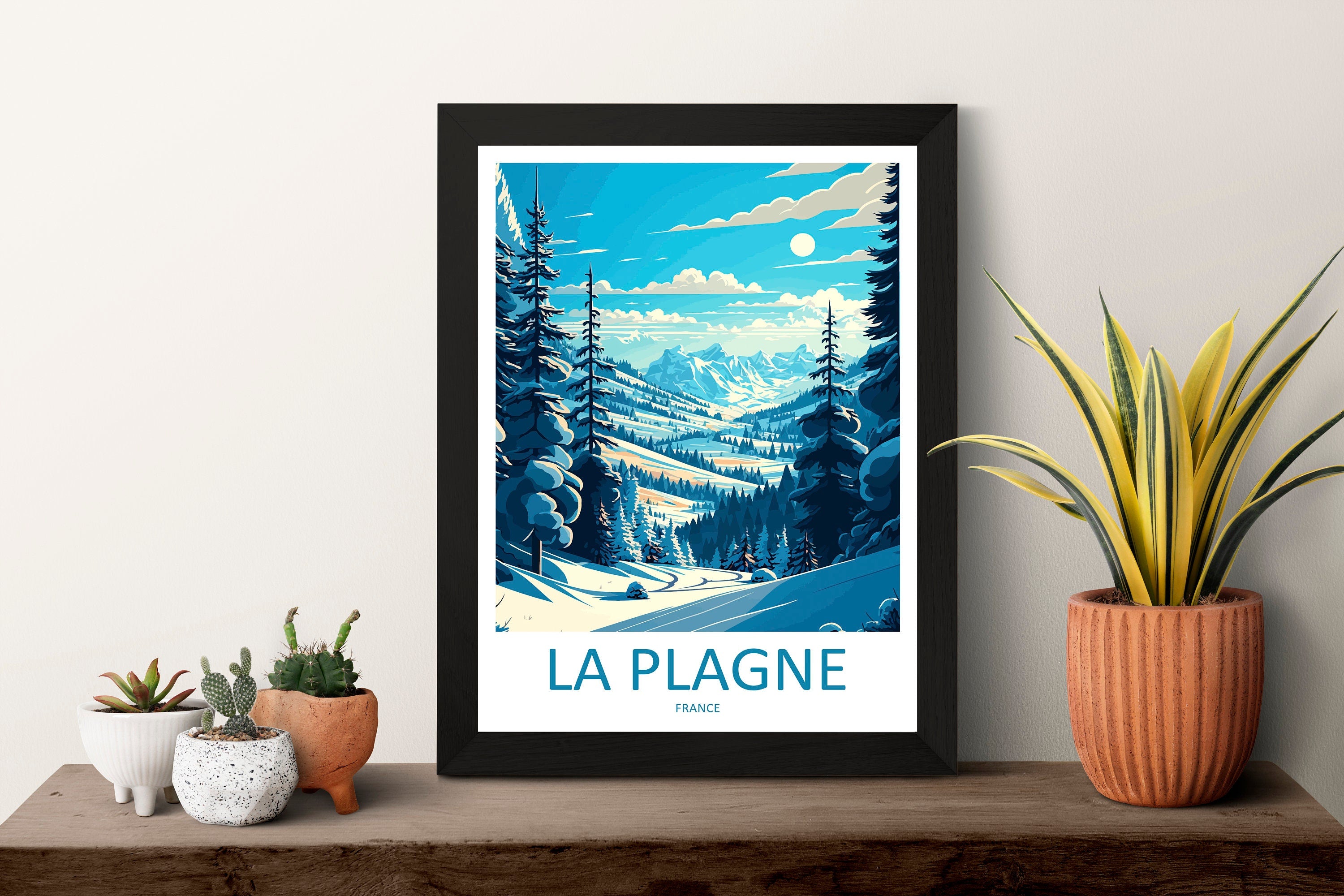 La Plagne Travel Print