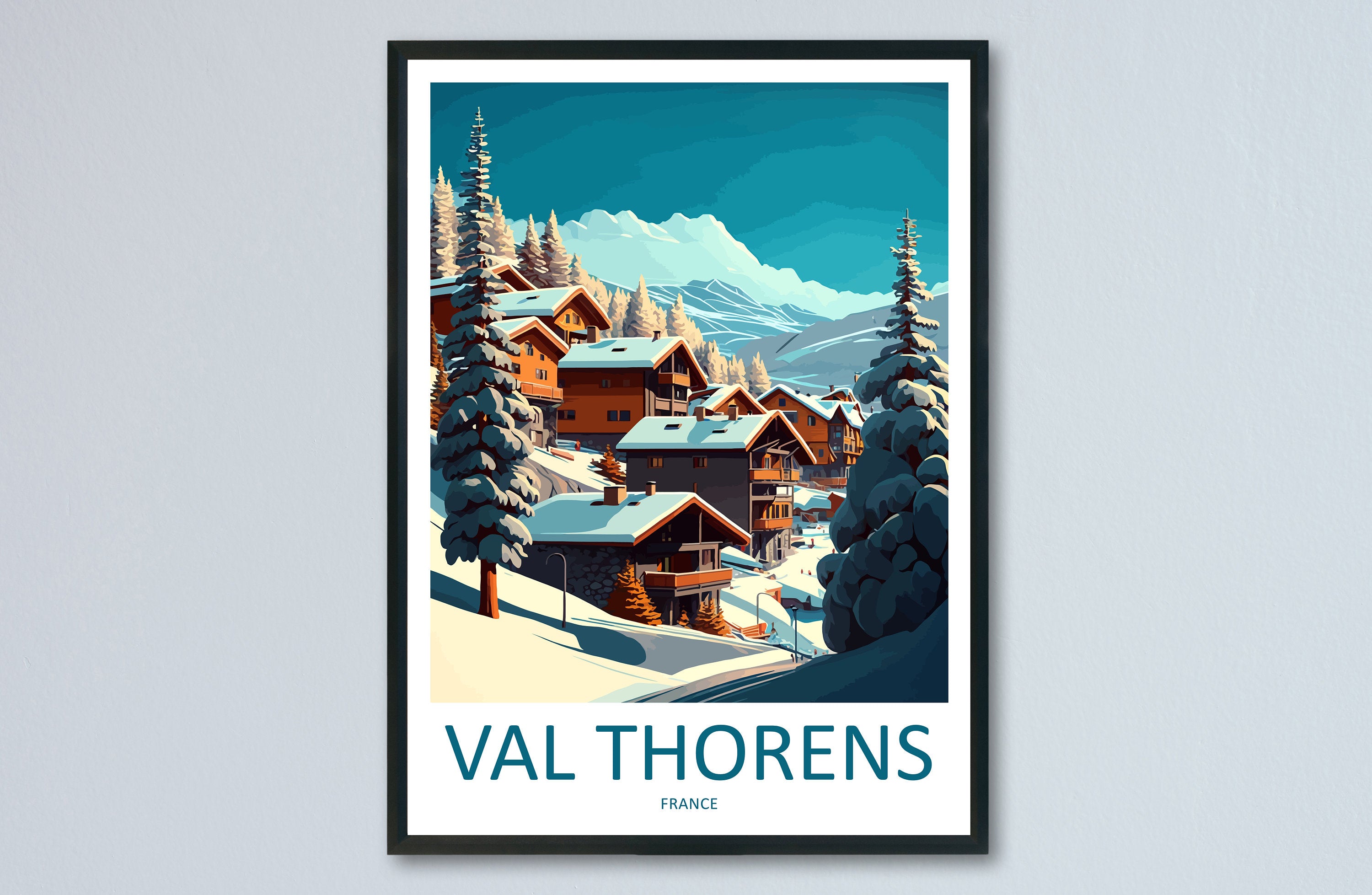 Val Thorens Travel Print