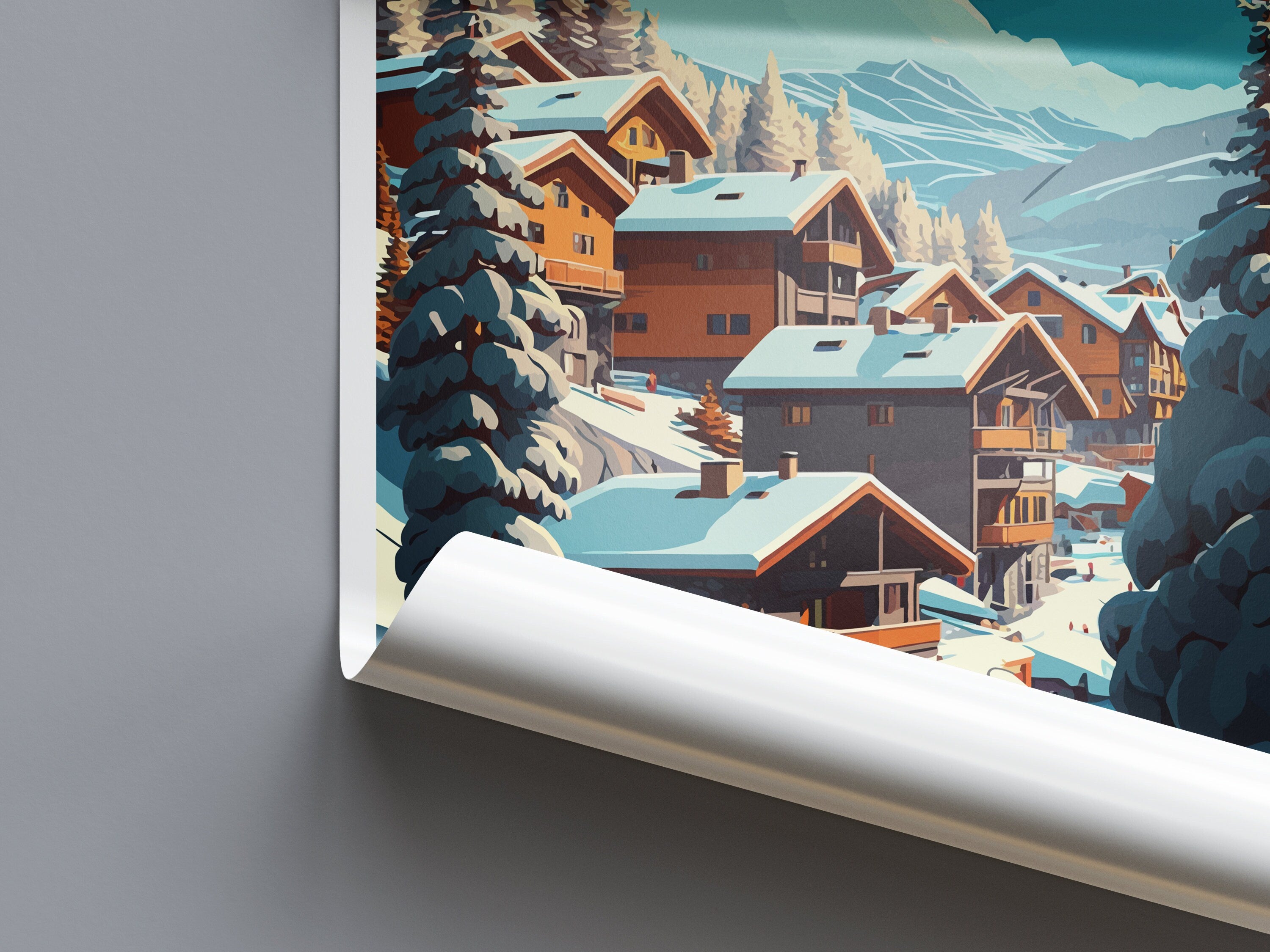 Val Thorens Travel Print