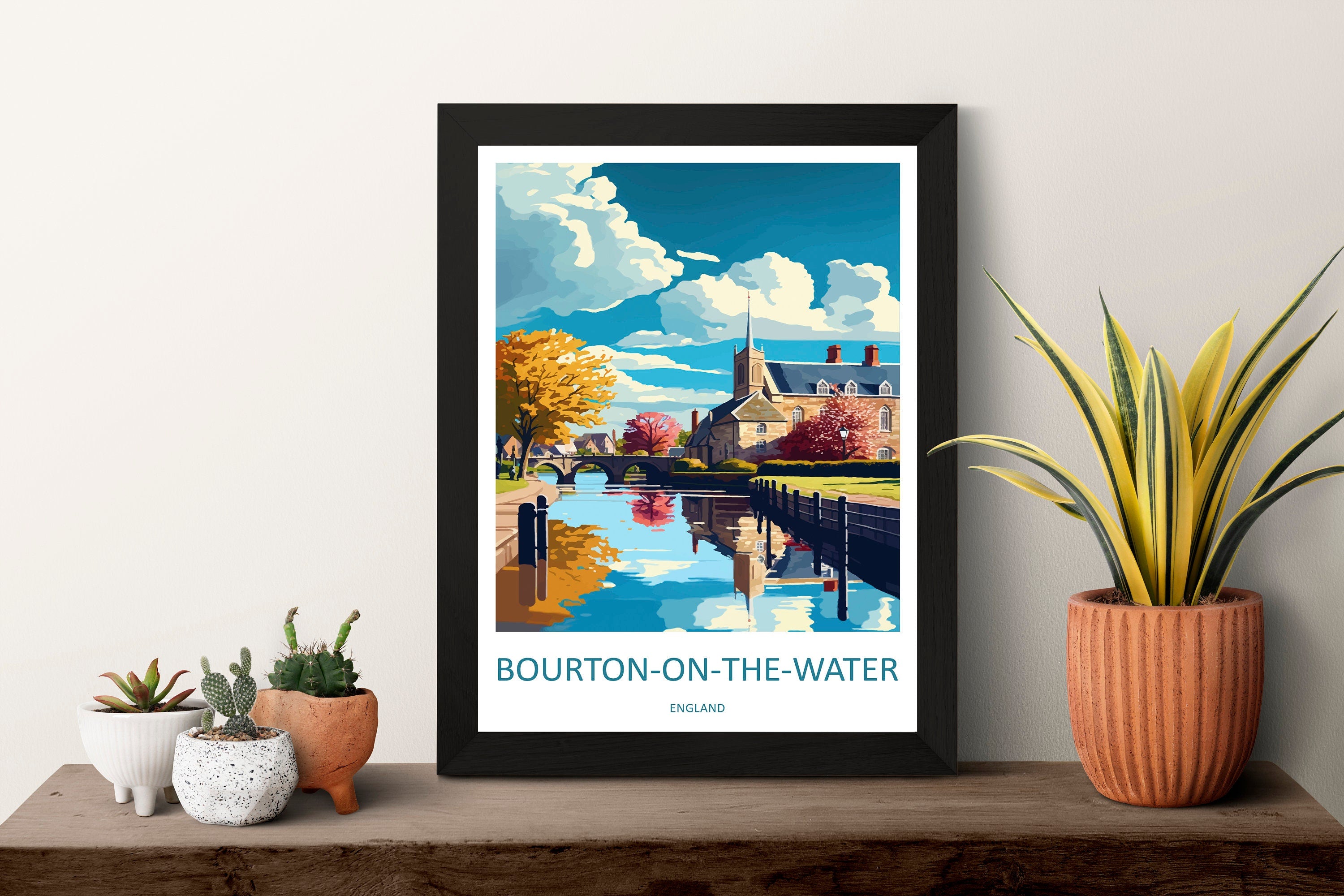 Bourton-on-the-water Travel Print