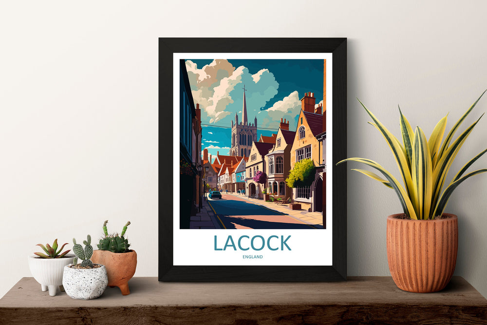 Lacock Travel Print Wall Art Lacock Wall Hanging Home Décor Lacock Gift Art Lovers England Art Lover Gift Lacock Travel Décor Lacock Poster