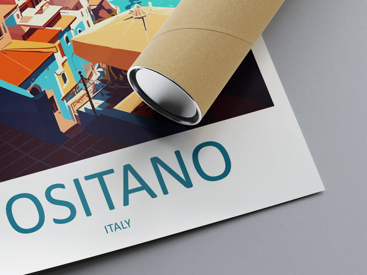 Positano Travel Print Wall Art Positano Wall Hanging Home Décor Positano Gift Art Lovers Italy Art Lover Gift Positano Print Positano Art