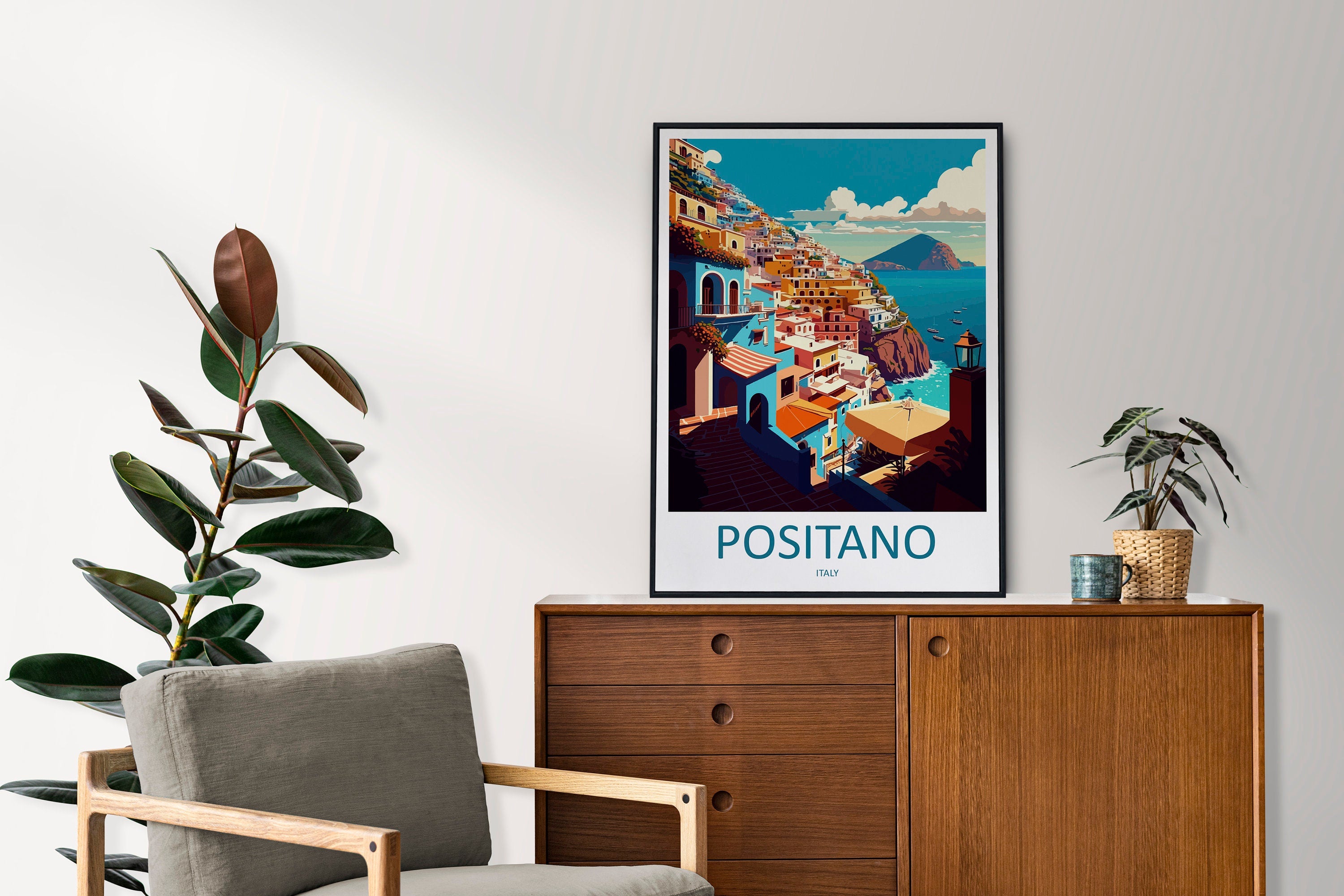 Positano Travel Print