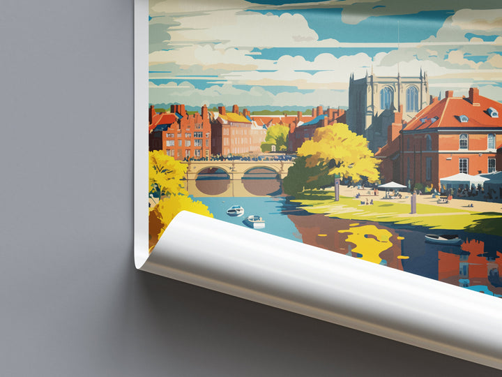 Newark-on-Trent Travel Print Wall Art Newark-on-Trent Wall Hanging Home Décor Newark-on-Trent Gift Art Lovers England Art Lover Gift