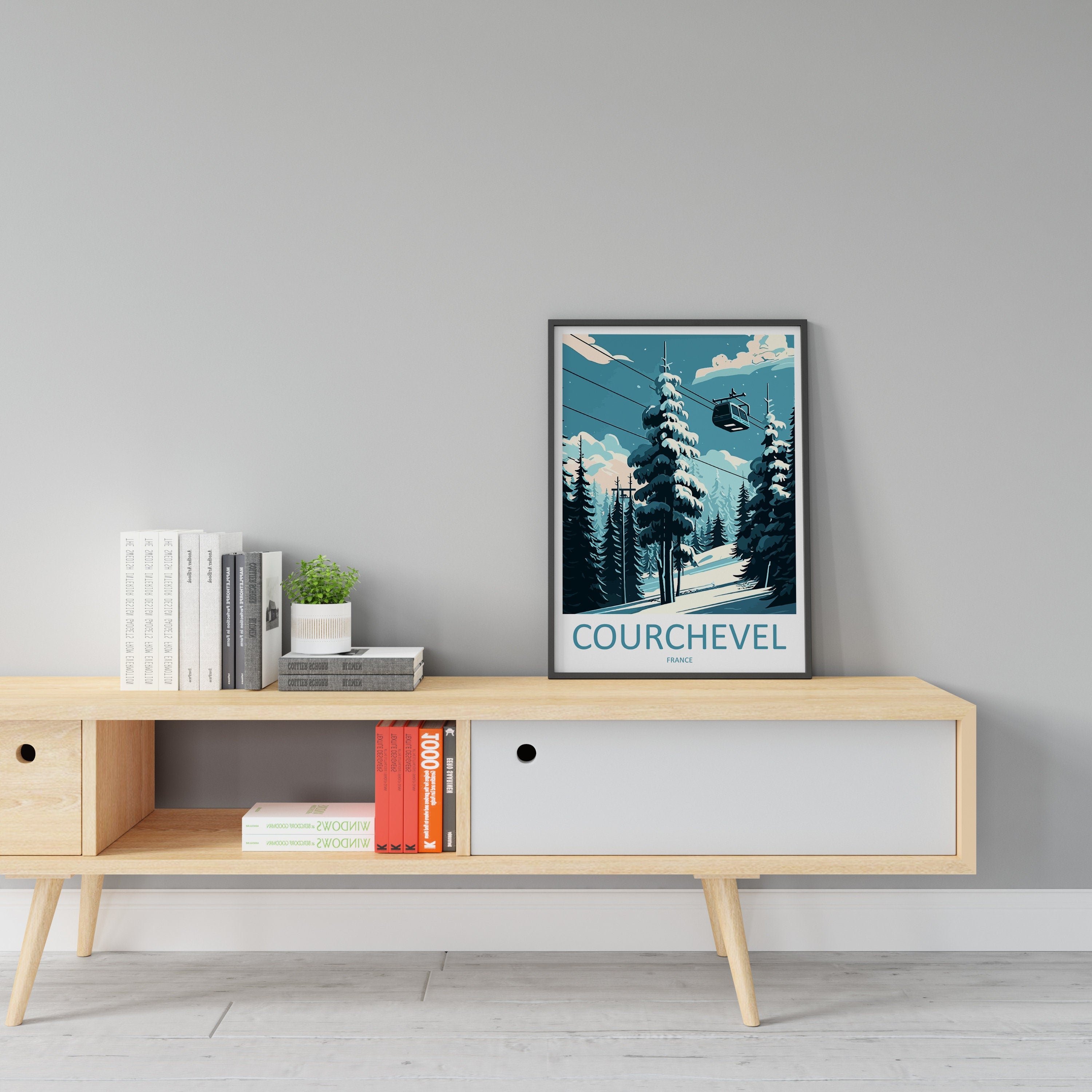 Courchevel Travel Print