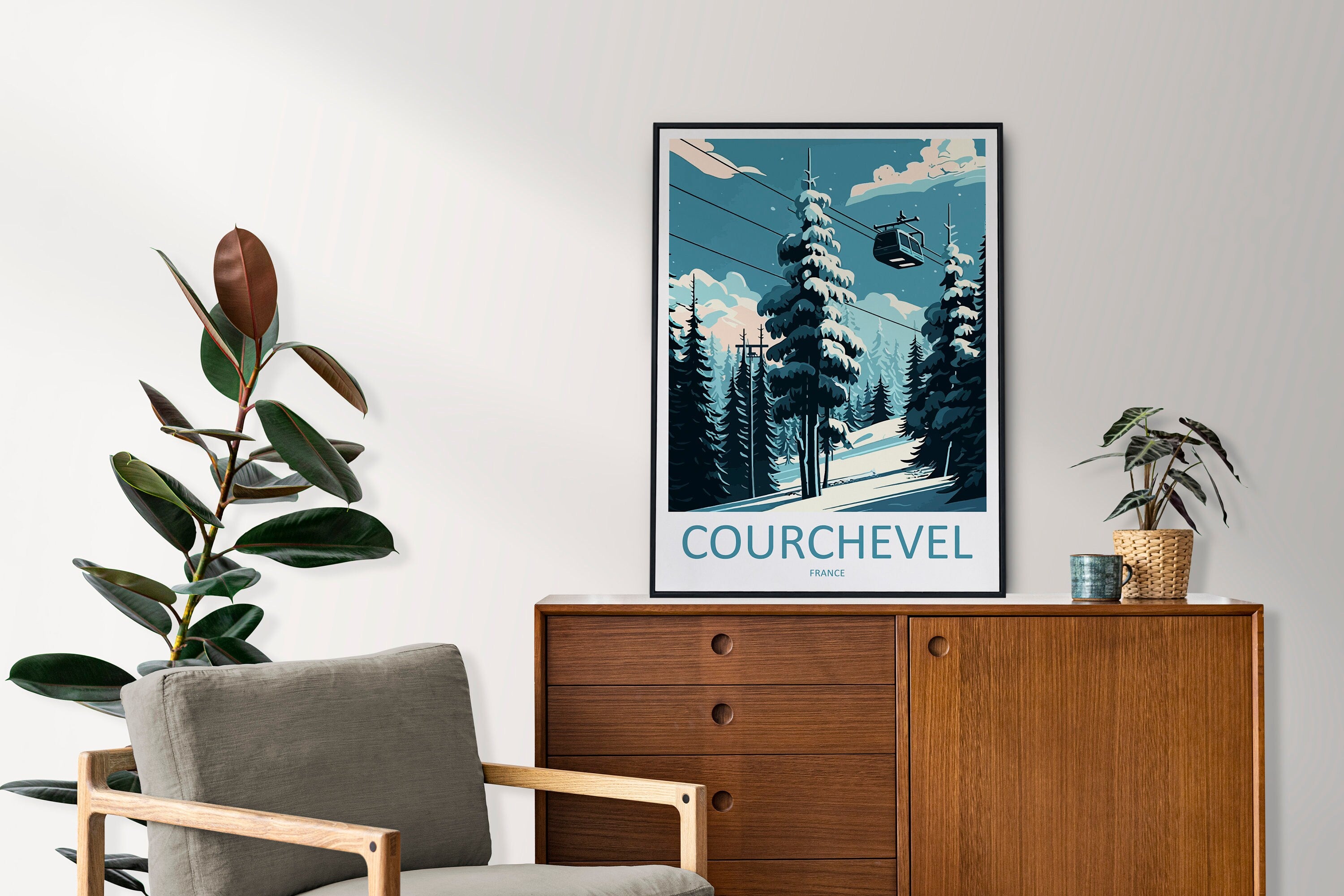 Courchevel Travel Print