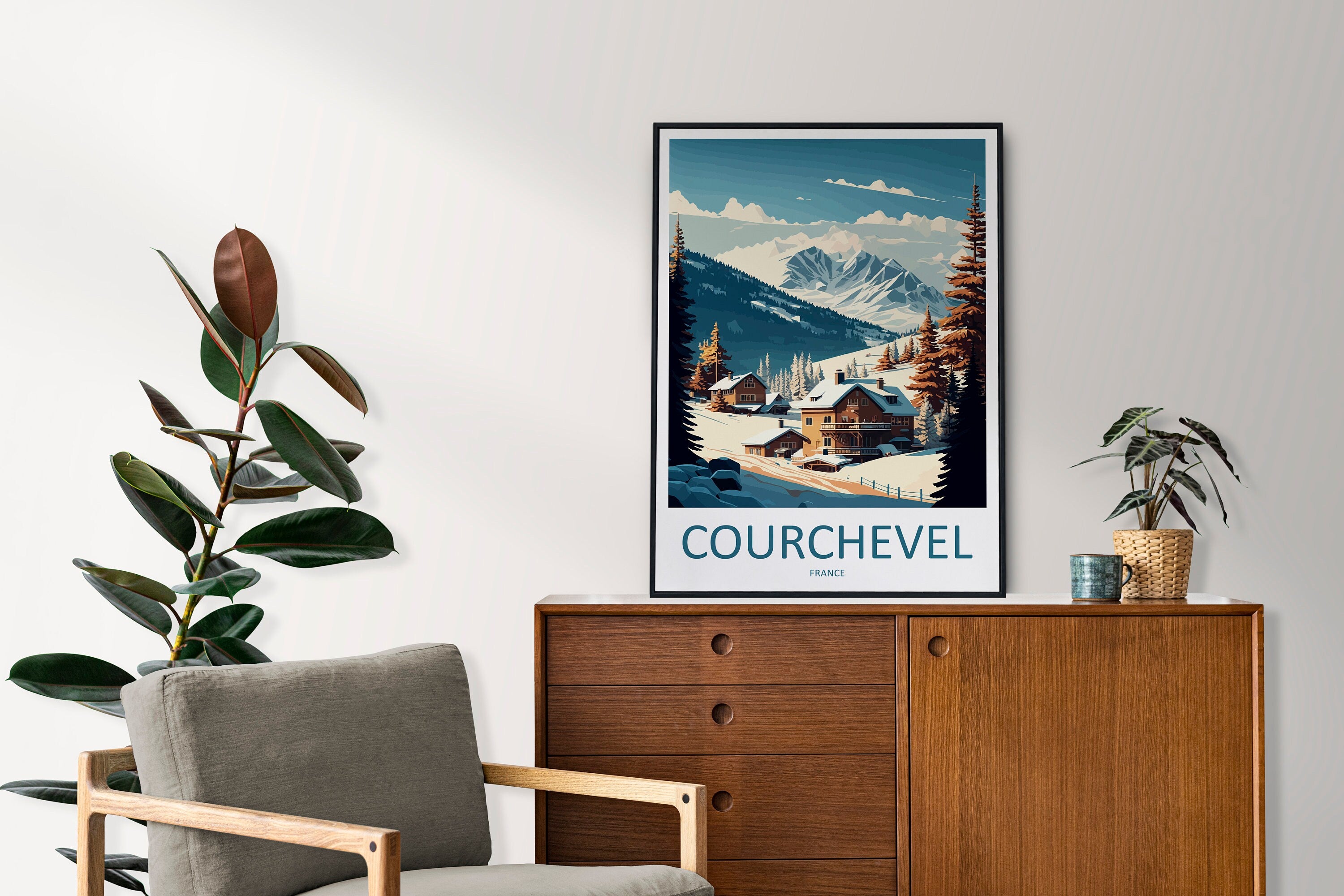 Courchevel Travel Print