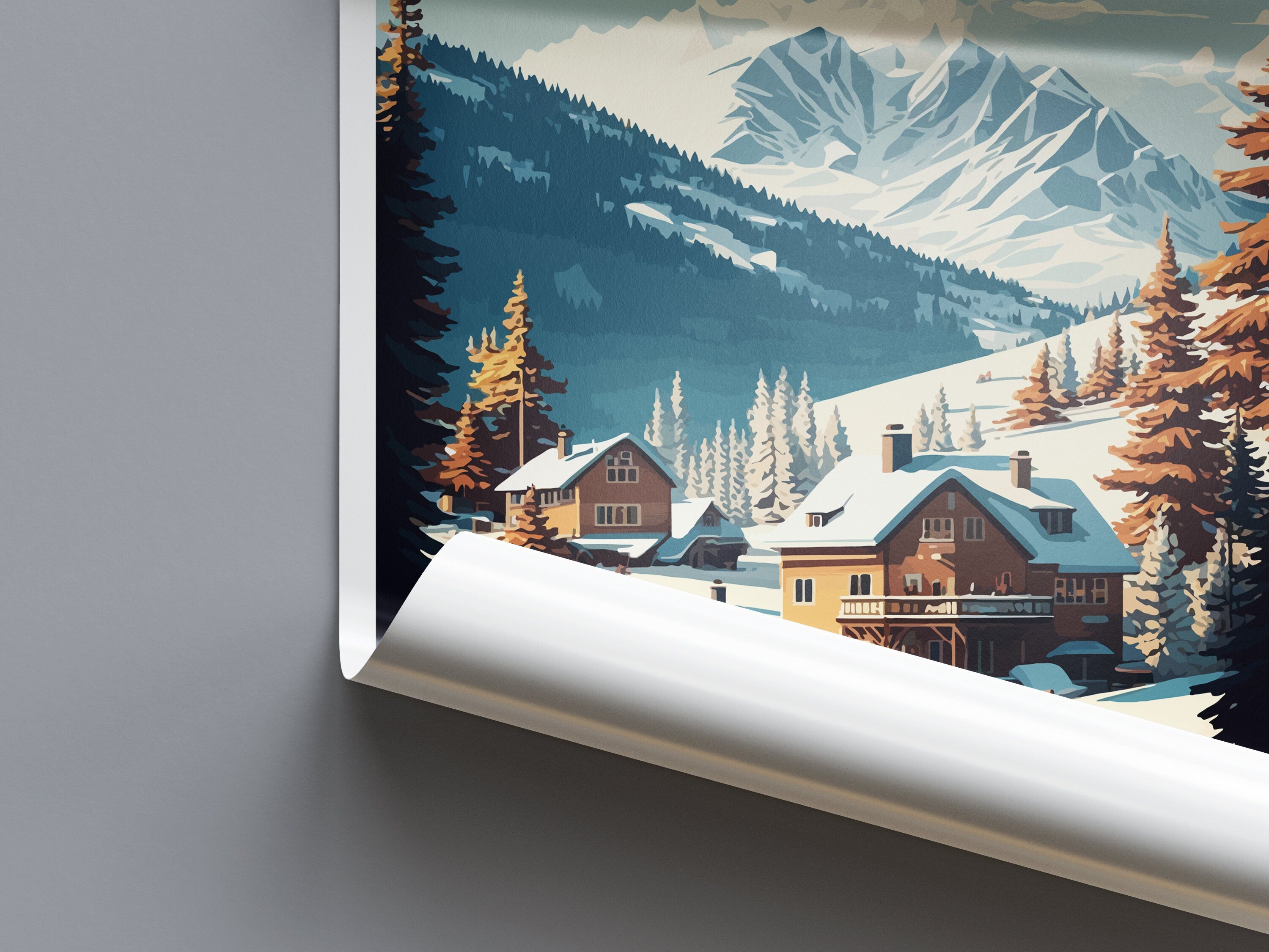 Courchevel Travel Print