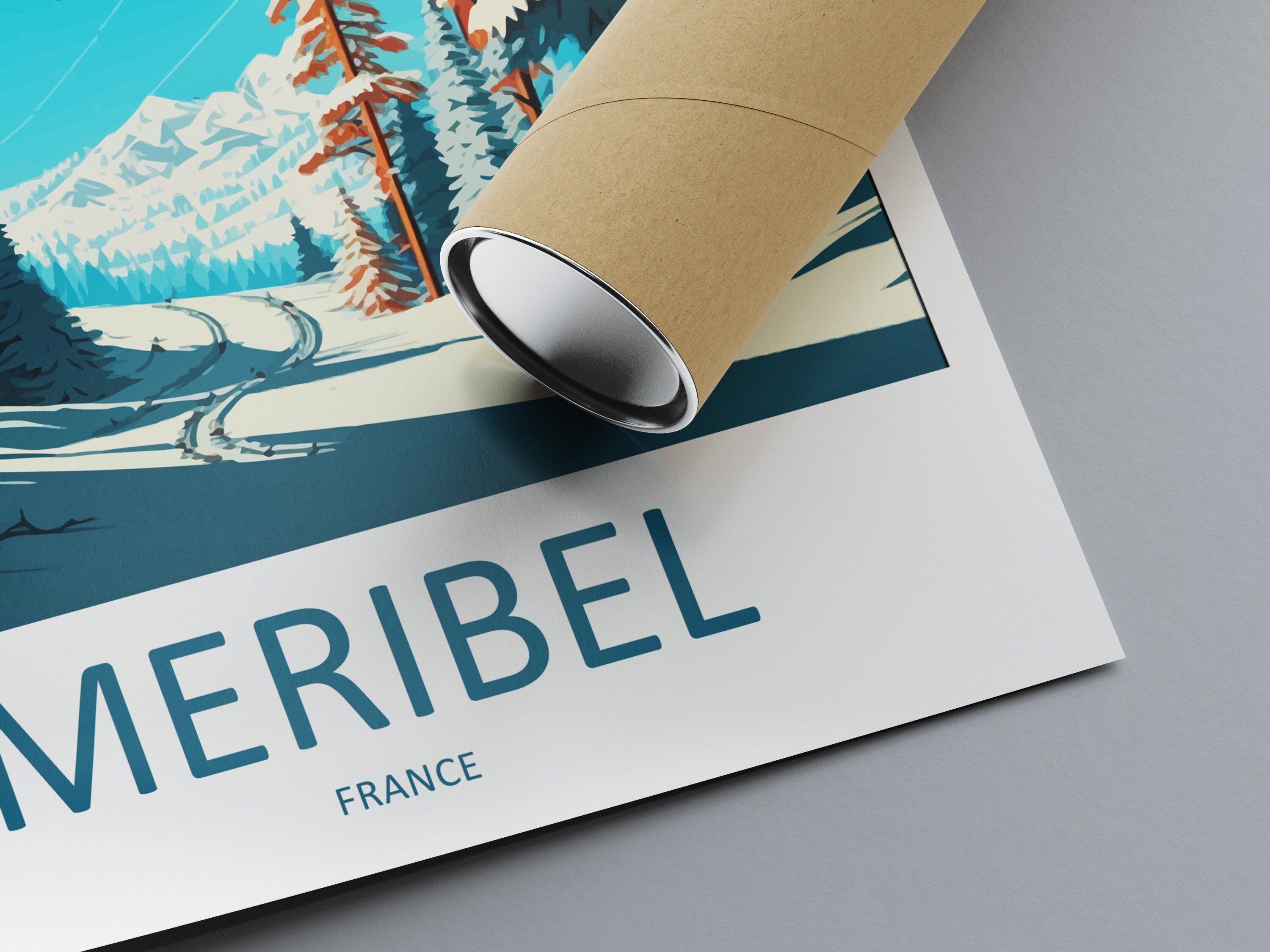 Meribel Travel Print