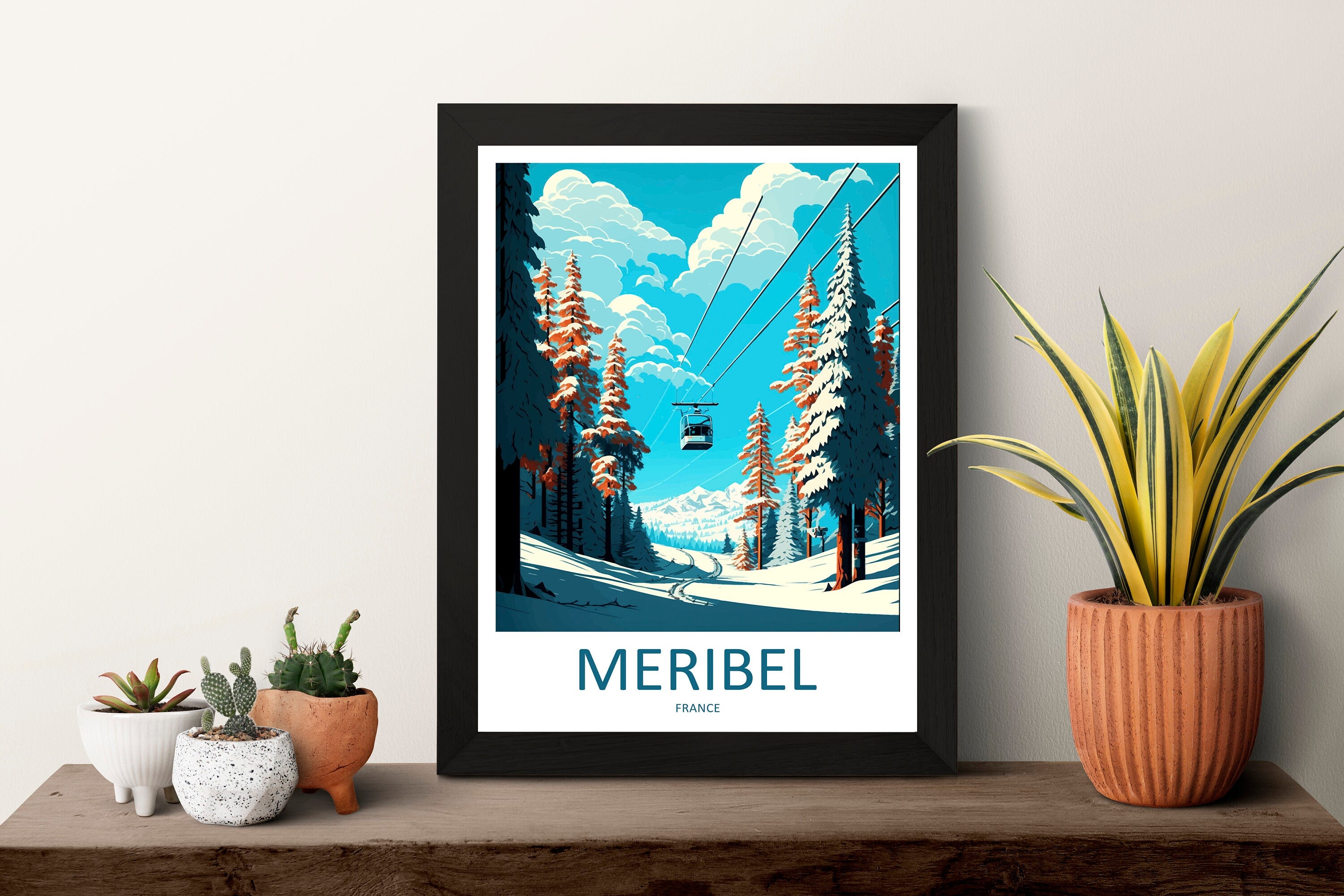 Meribel Travel Print