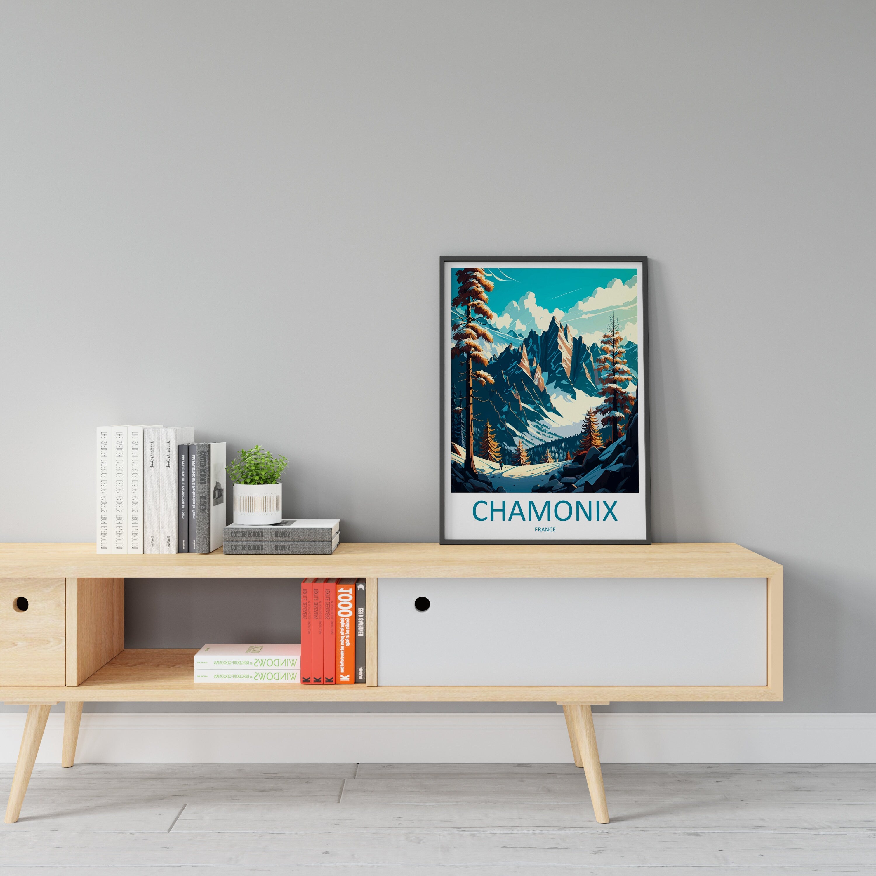 Chamonix Travel Print