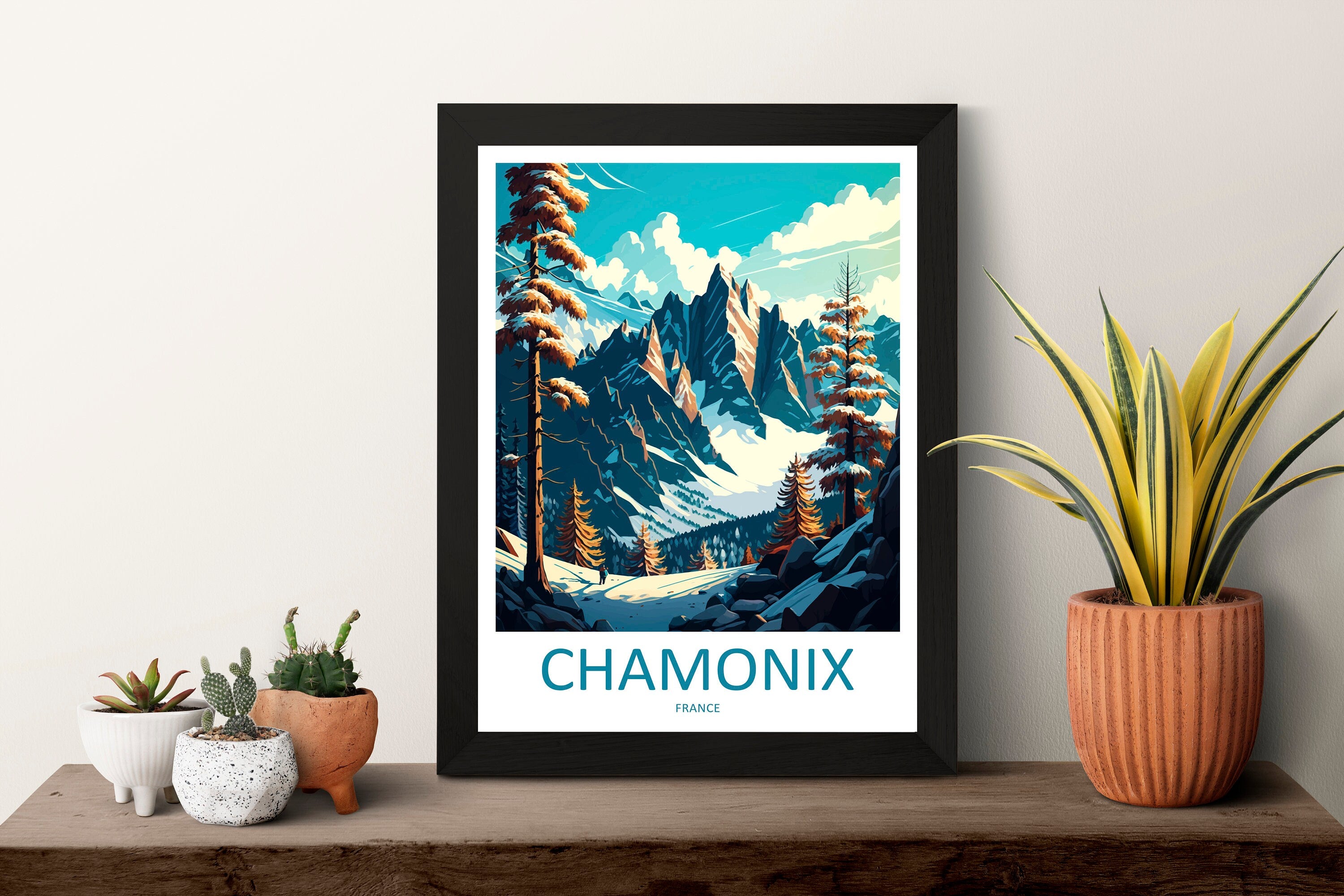 Chamonix Travel Print