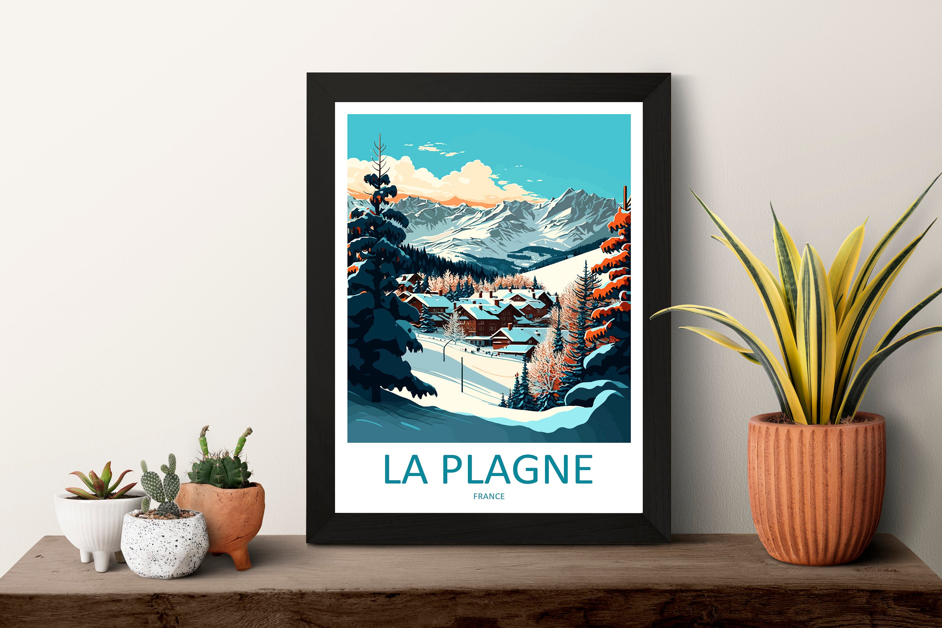 La Plagne Travel Print