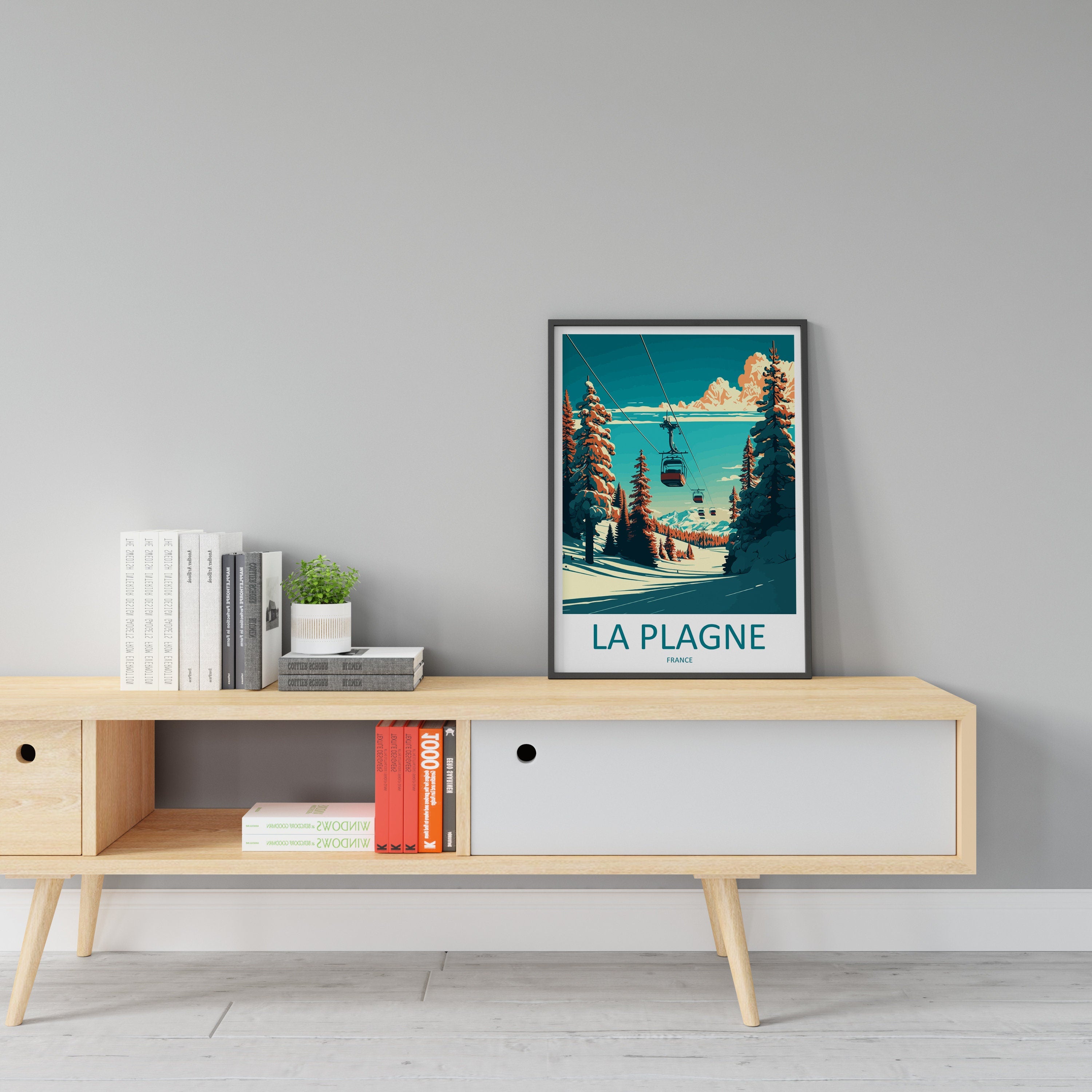 La Plagne Travel Print