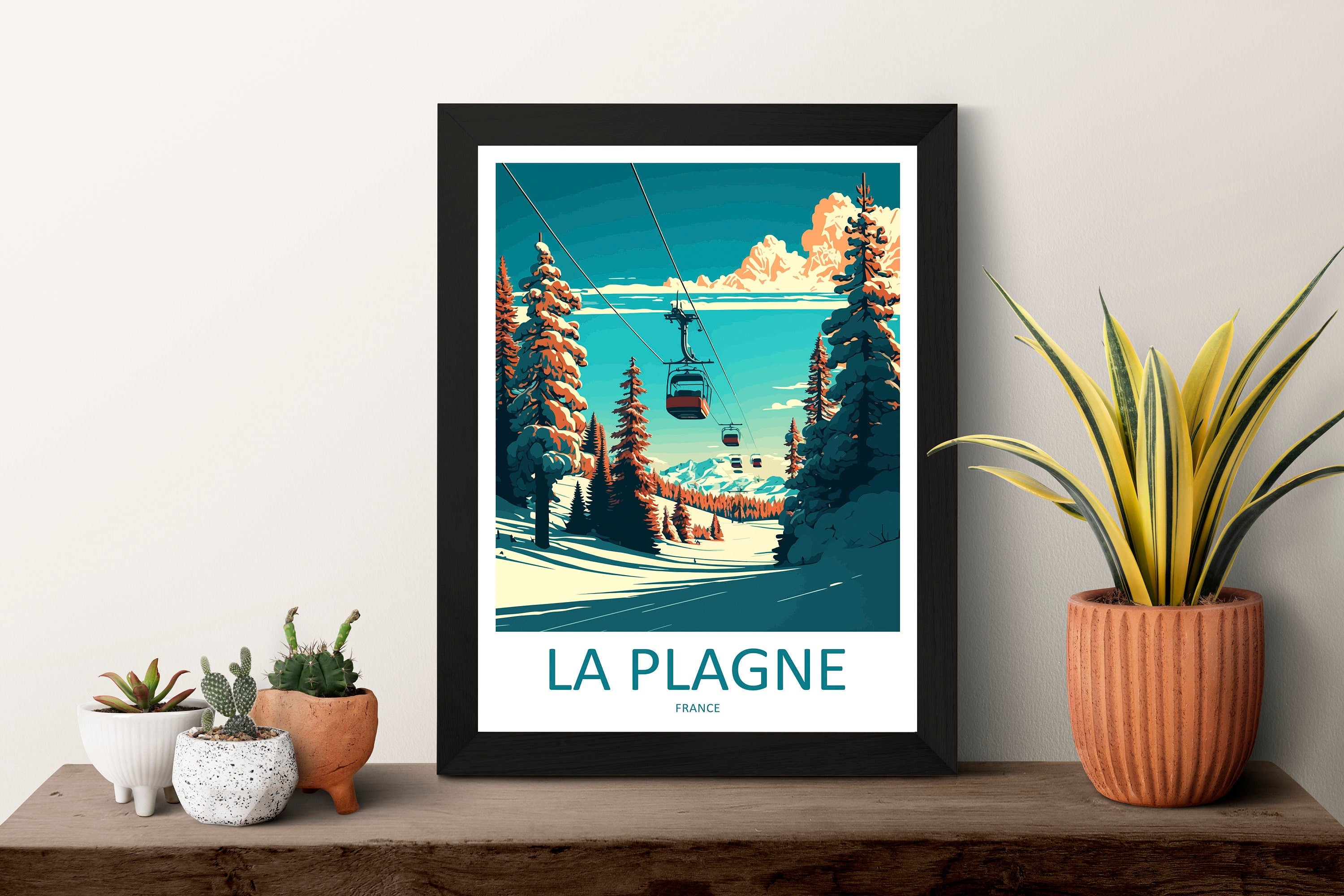 La Plagne Travel Print