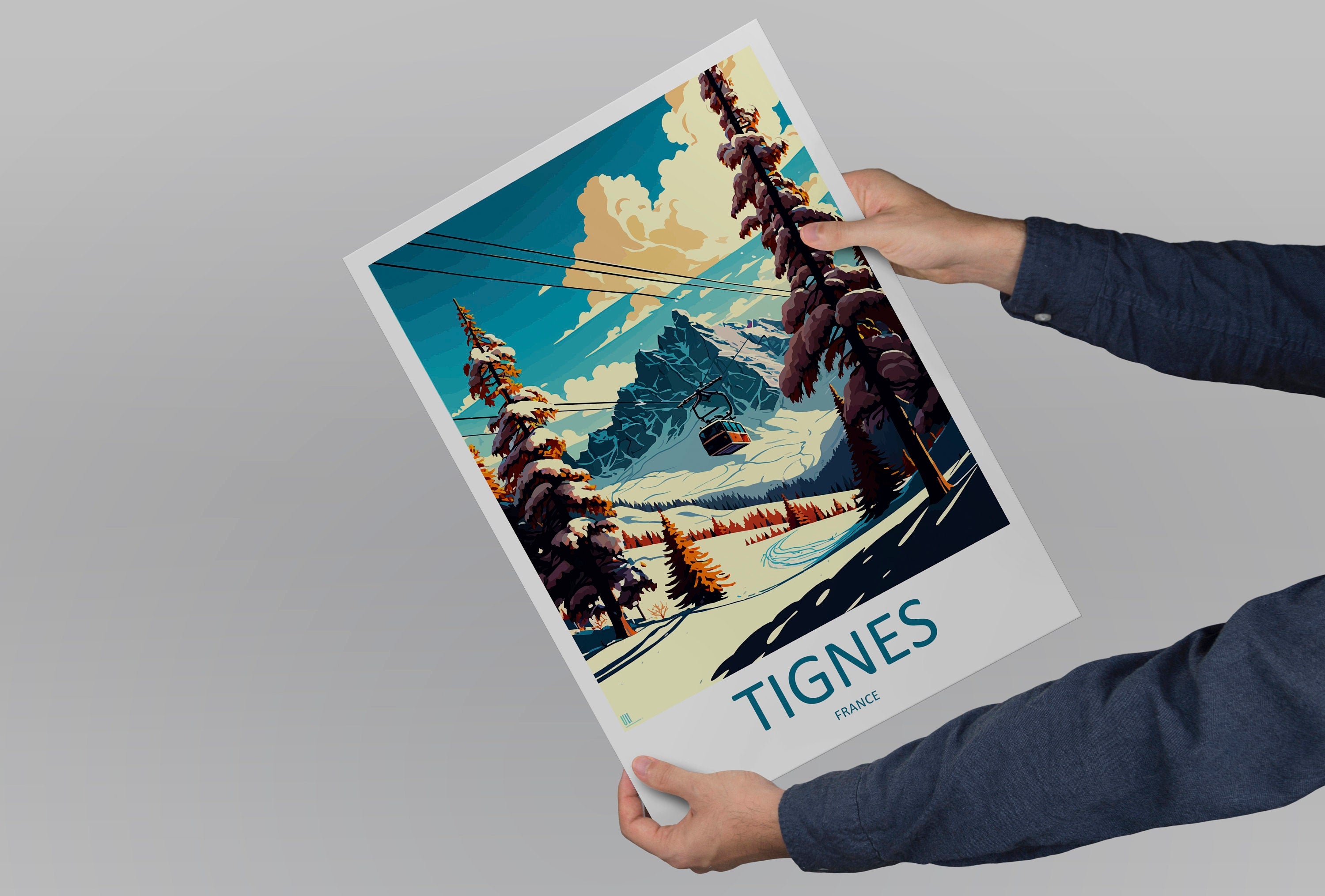 Tignes Travel Print