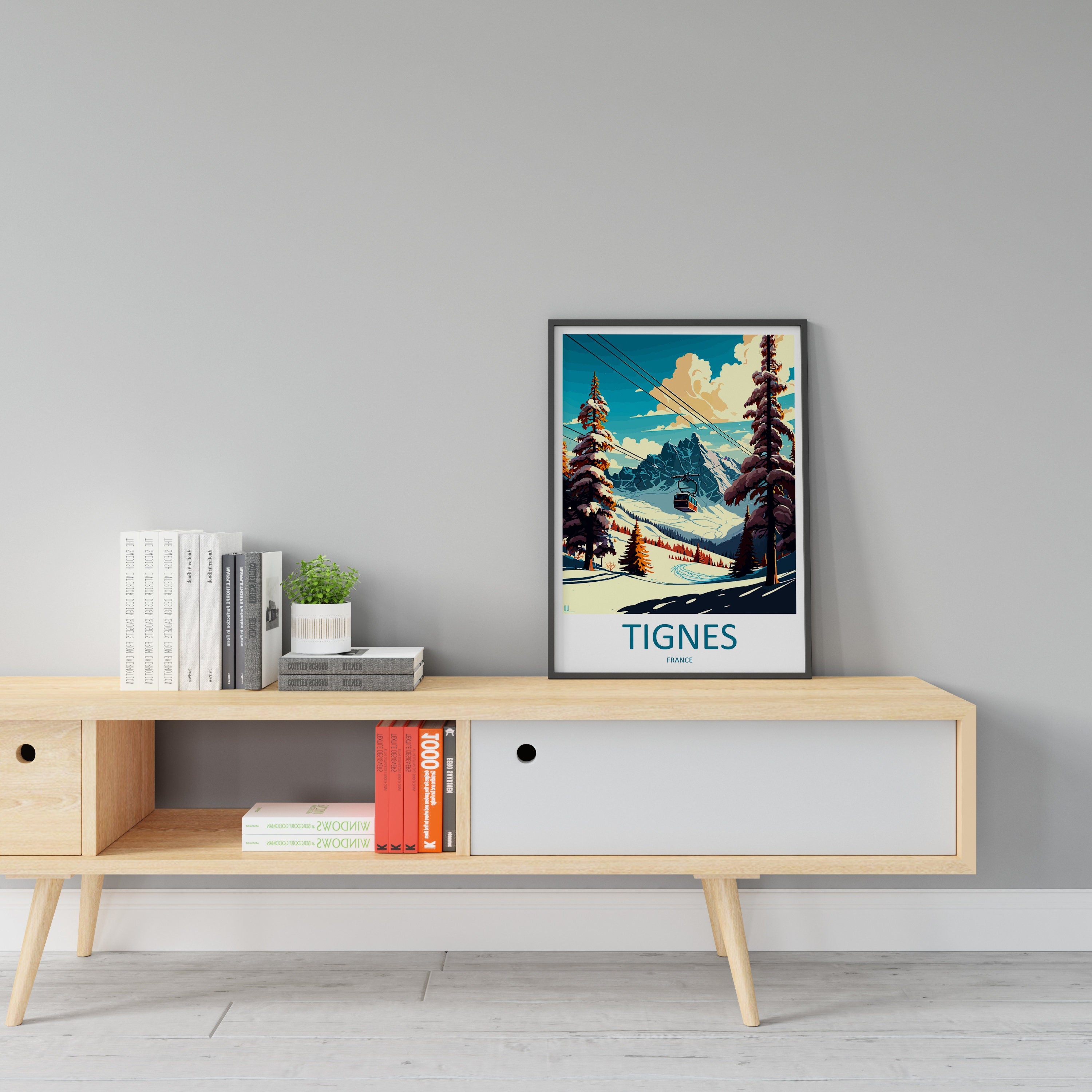 Tignes Travel Print