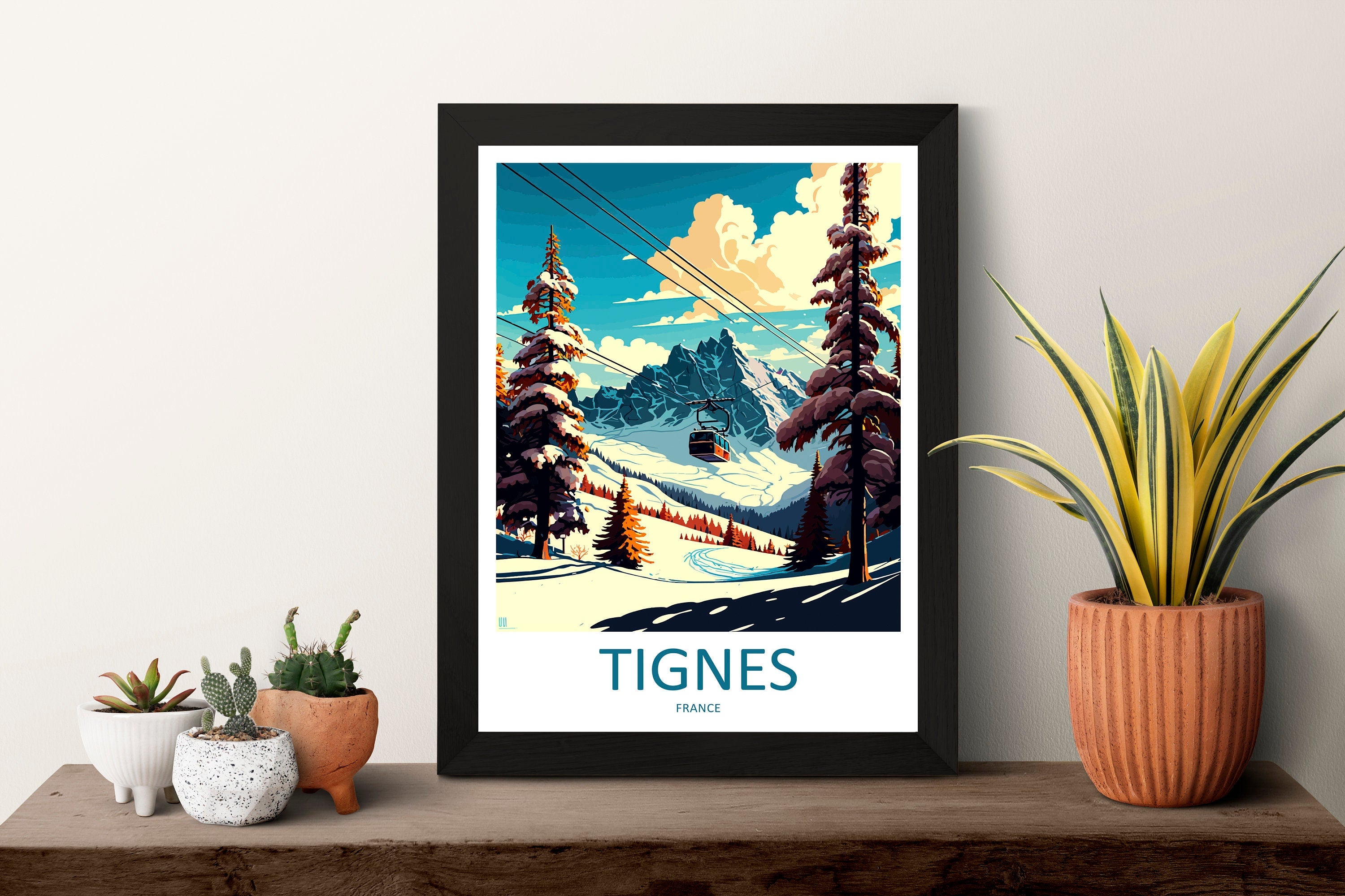 Tignes Travel Print