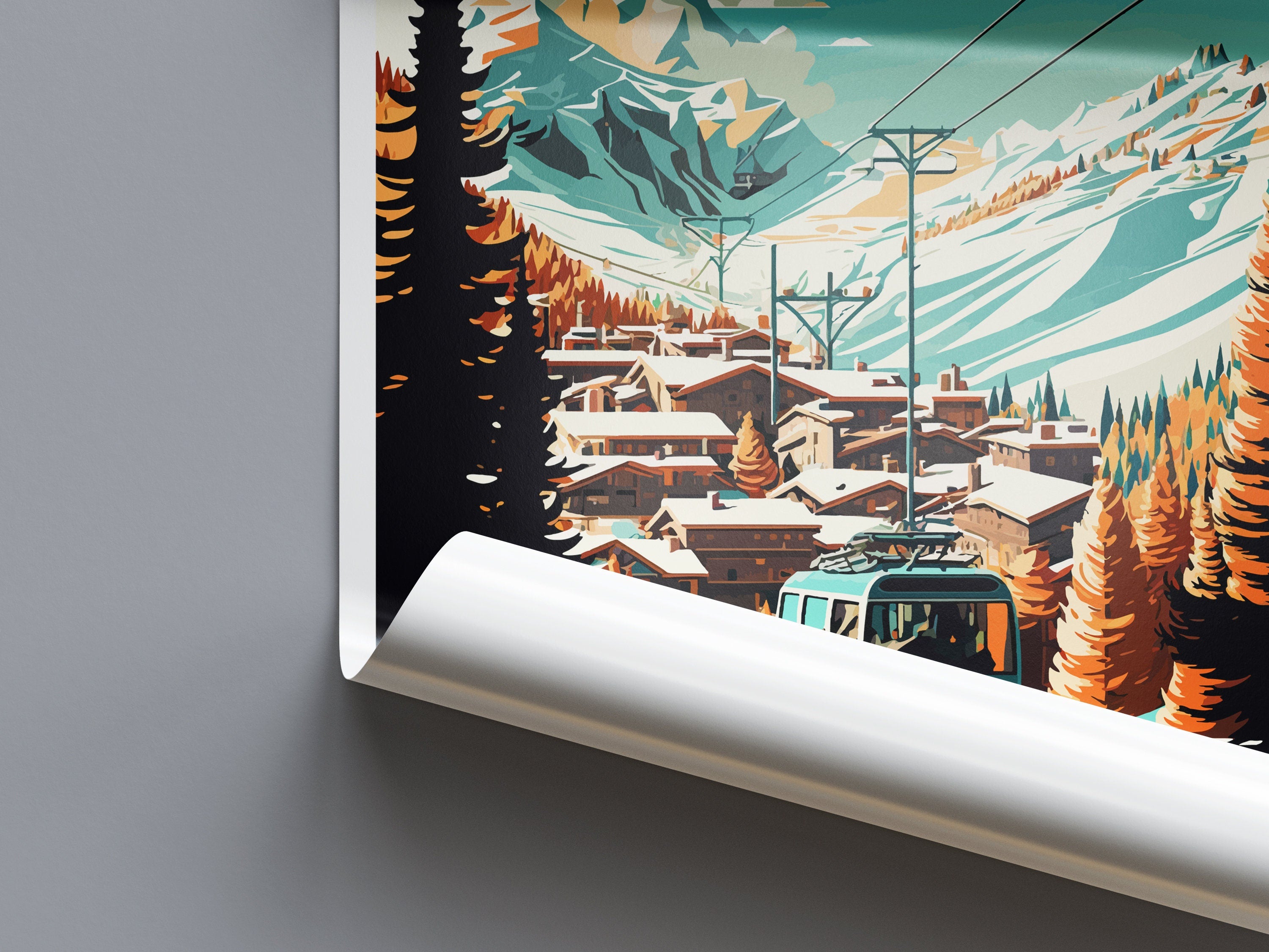 Val d'isere Travel Print