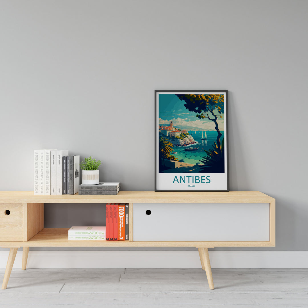 Antibes Travel Print Wall Art Antibes Wall Hanging Home Décor Antibes Gift Art Lovers France Art Lover Gift Antibes Print France Artwork